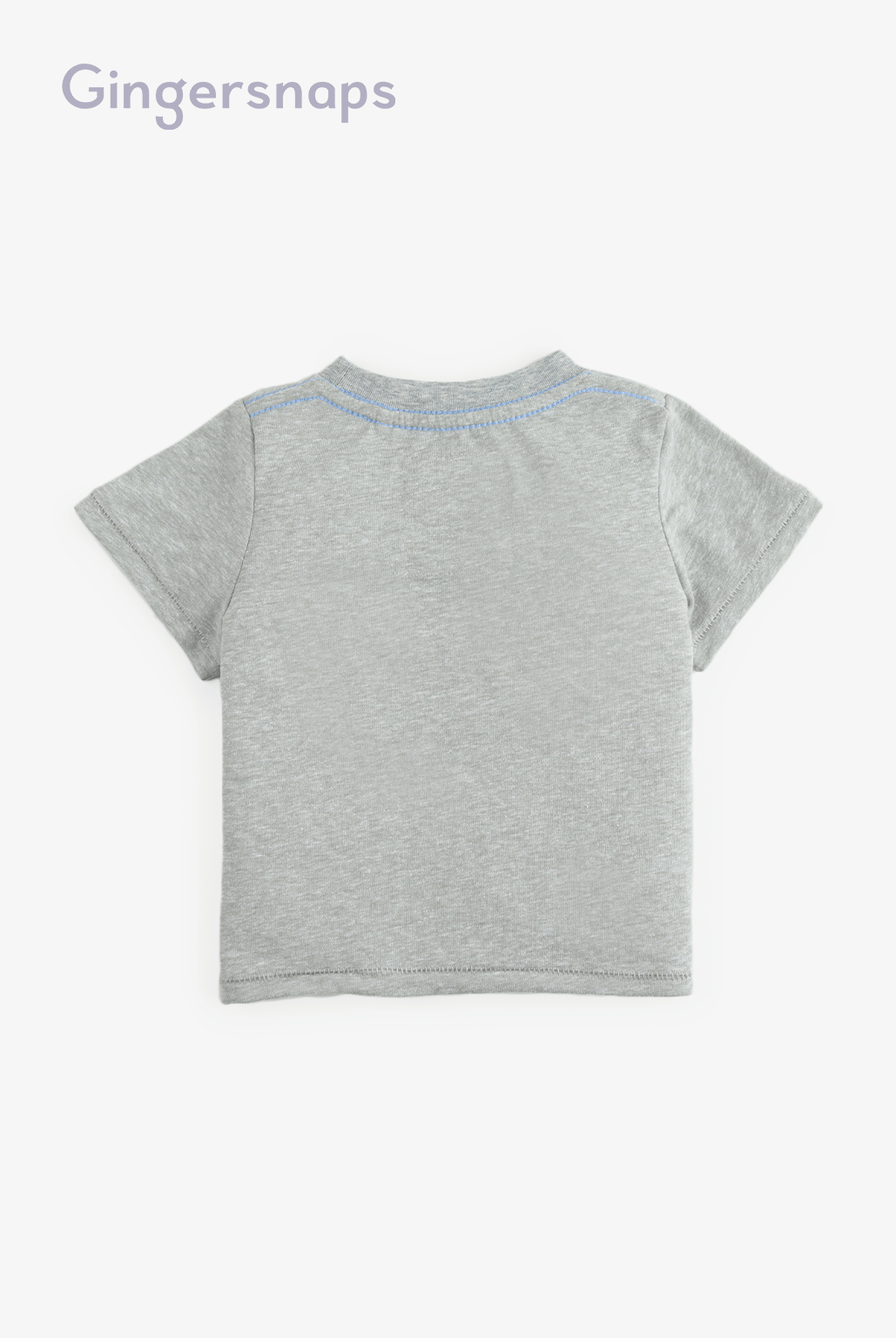 جينجرسنابس تي شيرت للأولاد الرضع بياقة دائرية صيفي رمادي