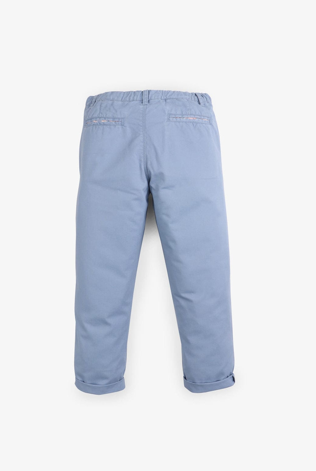 جينجرسنابس بنطلون تشينو اولادي سادة مزين بثنية من الأسفل أزرق