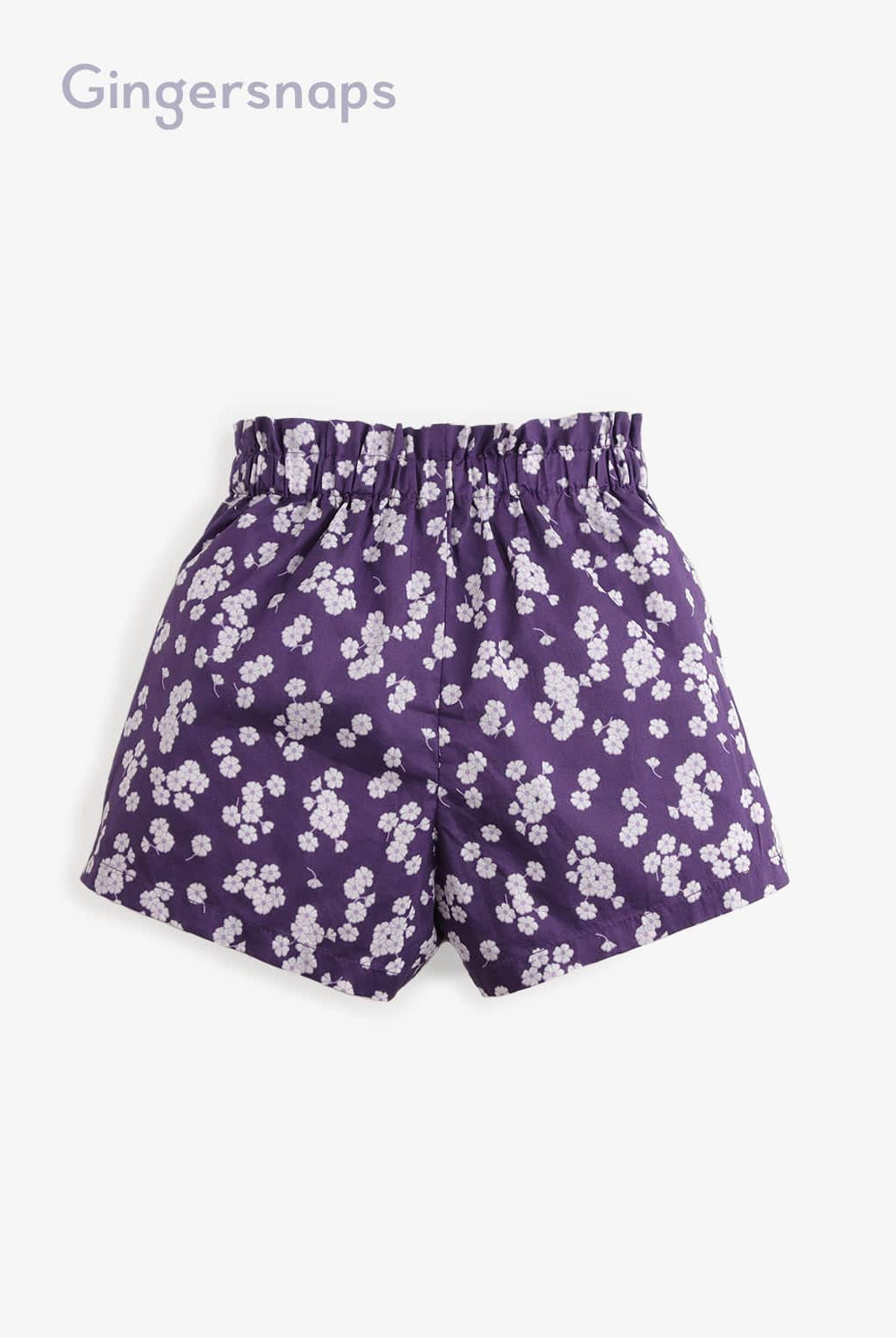 جينجرسنابس طقم بناتي موردة على شكل فراشة وشورت أرجواني