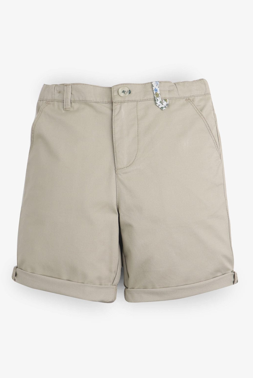 جينجرسنابس شورت اولادي جبردين سادة بزرار أمامي أخضر