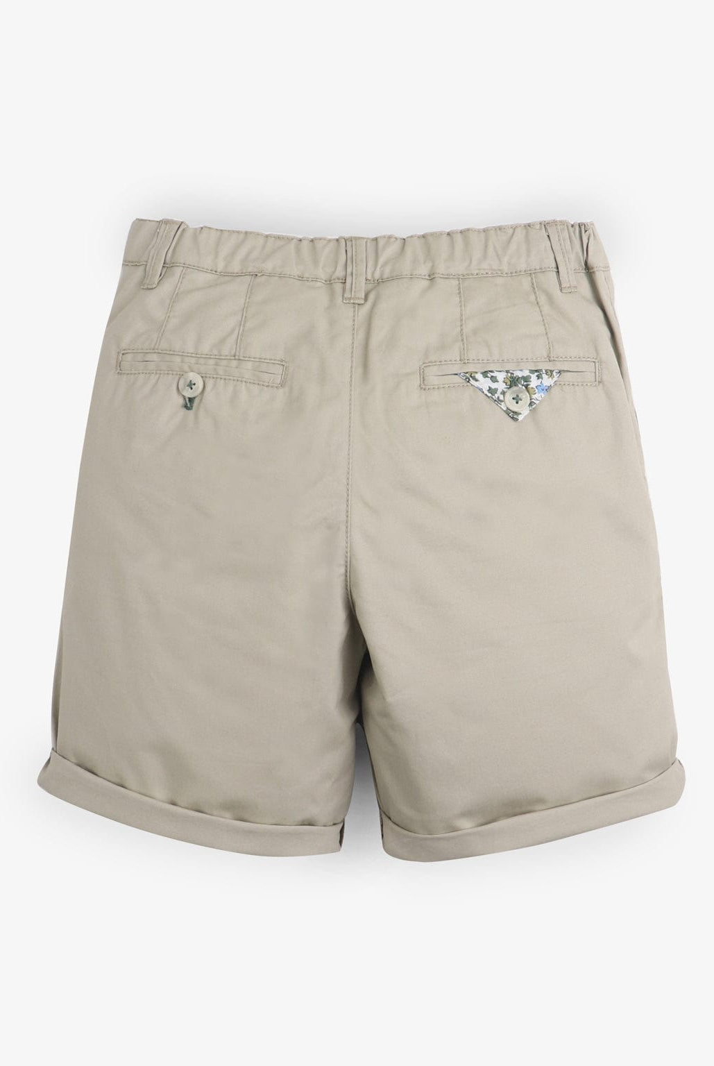 جينجرسنابس شورت اولادي جبردين سادة بزرار أمامي أخضر