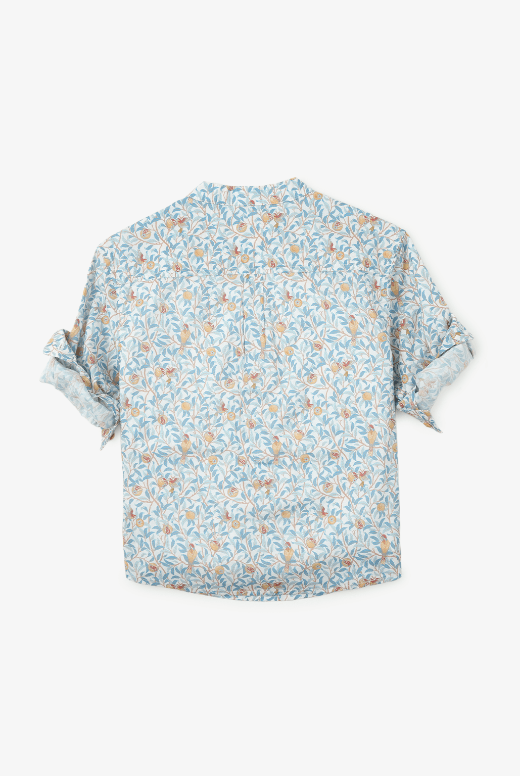 جينجرسنابس قميص مشجر بأزرار أمامية كم طويل برقبة دائرية ولادي متعدد الألوان