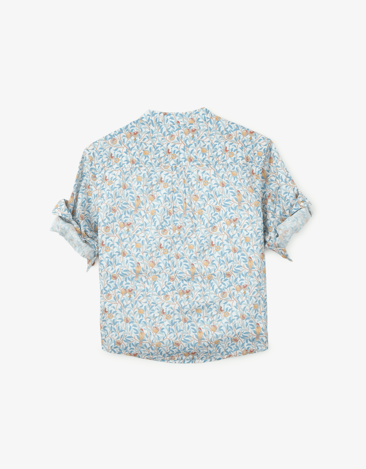 جينجرسنابس قميص مشجر بأزرار أمامية كم طويل برقبة دائرية ولادي متعدد الألوان