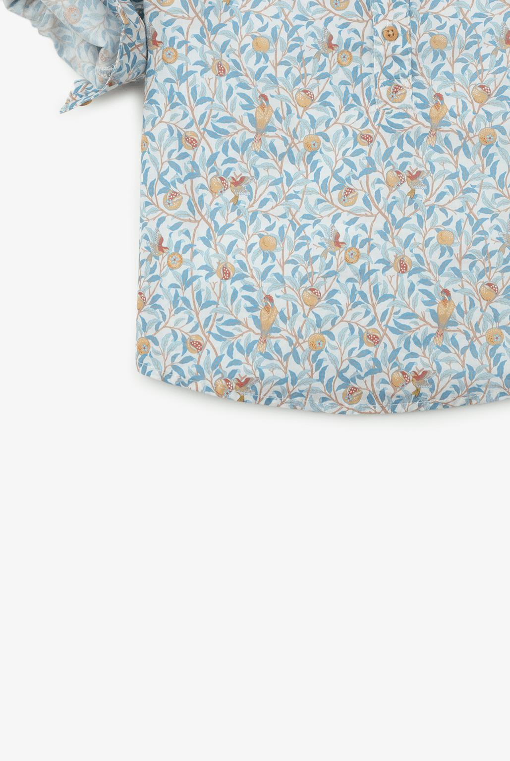 جينجرسنابس قميص مشجر بأزرار أمامية كم طويل برقبة دائرية ولادي متعدد الألوان