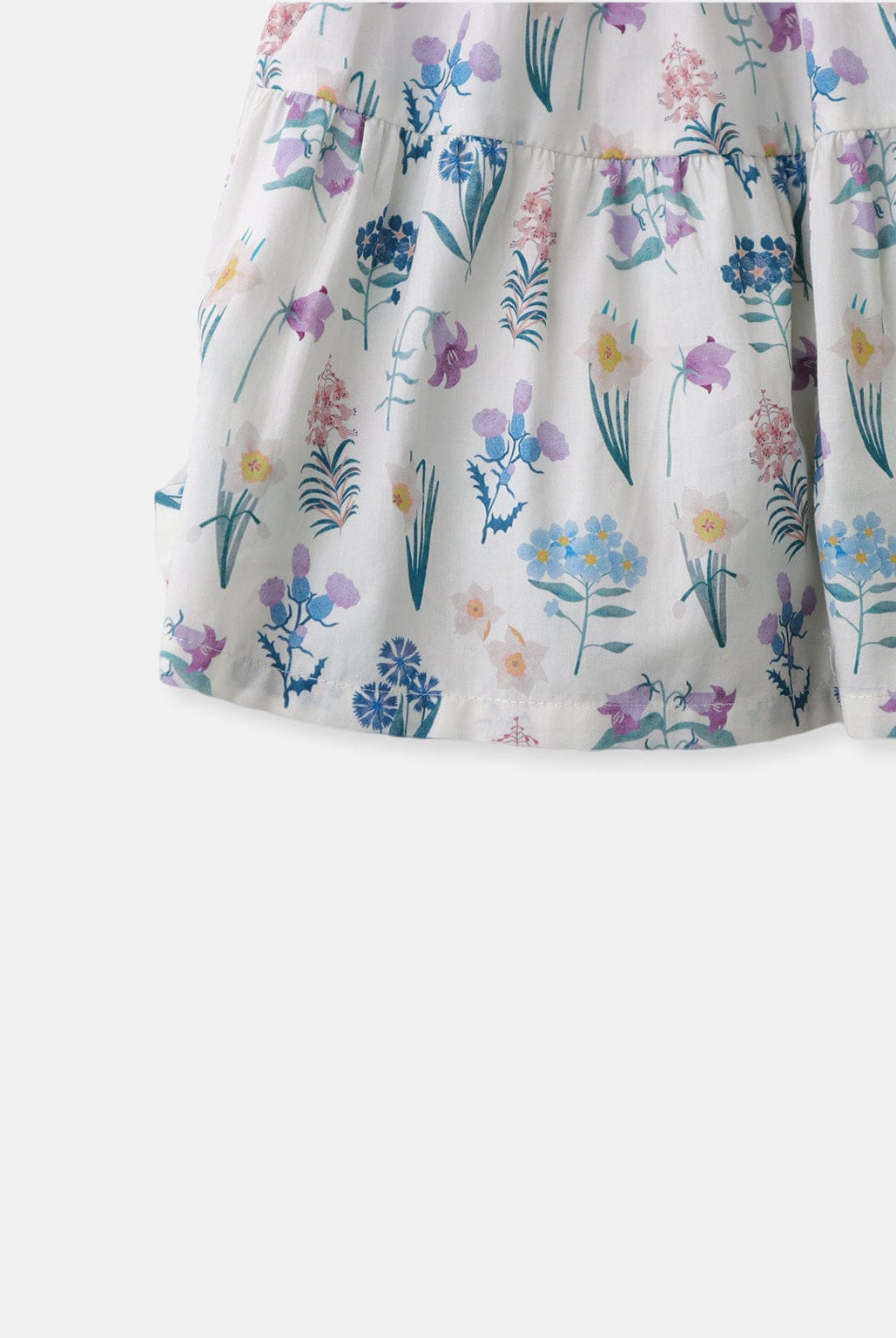 جينجرسنابس فستان منقوش مخطط من أعلى بتنورة منفوشة كم بف بناتي متعدد الألوان