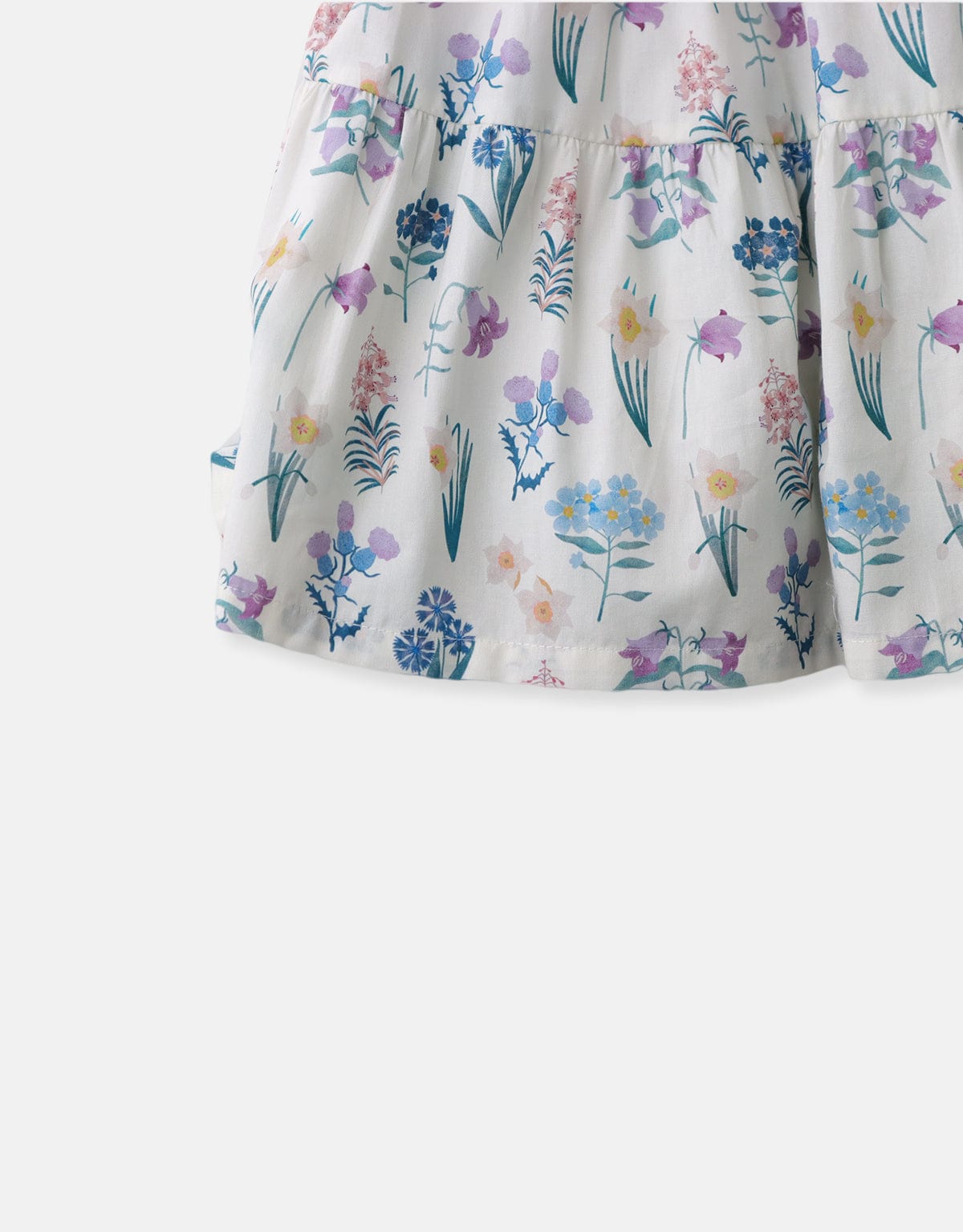 جينجرسنابس فستان منقوش مخطط من أعلى بتنورة منفوشة كم بف بناتي متعدد الألوان