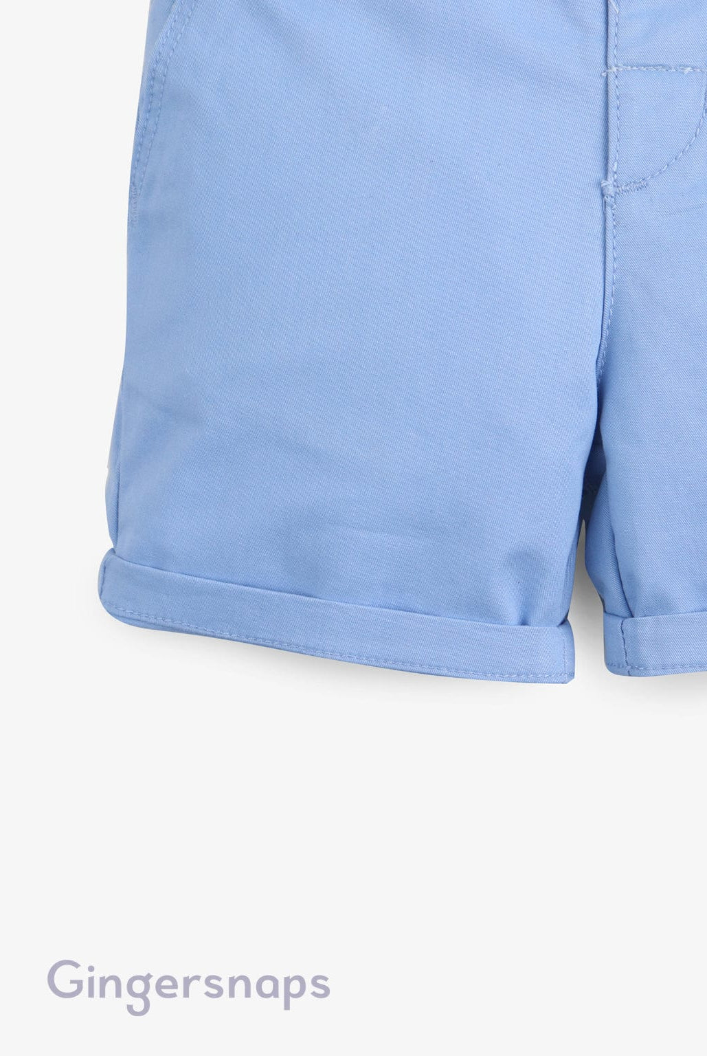 جينجرسنابس شورت اطفال رضع ولادي سادة تشينو أزرق