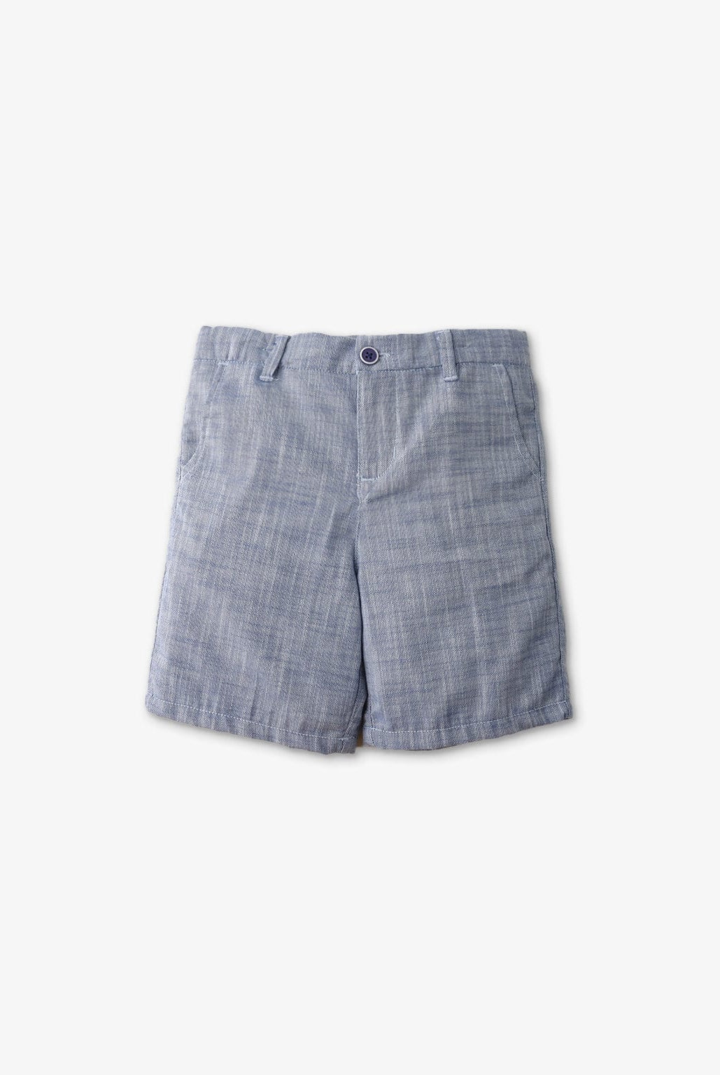 جينجرسنابس شورت سادة بجيوب وأزرار أولادي أزرق