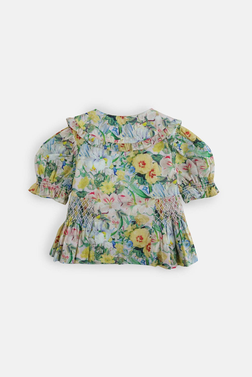 جينجرسنابس بلوزة بناتي موردة كم قصير بياقة كبيرة متعدد الألوان