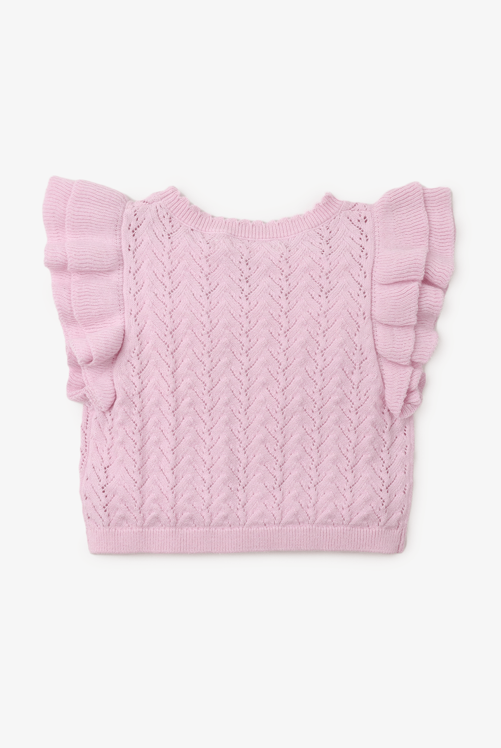 جينجرسنابس بلوزة مخرمة كت مكشكشة بناتي أرجواني