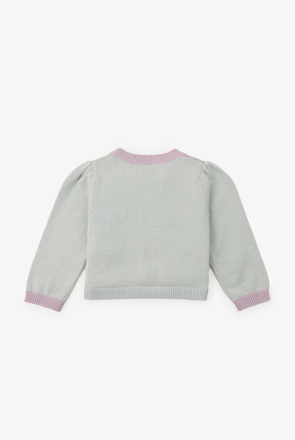 جينجرسنابس بلوزة بناتي مخرمة بازرار أمامية كم طويل متعدد الألوان