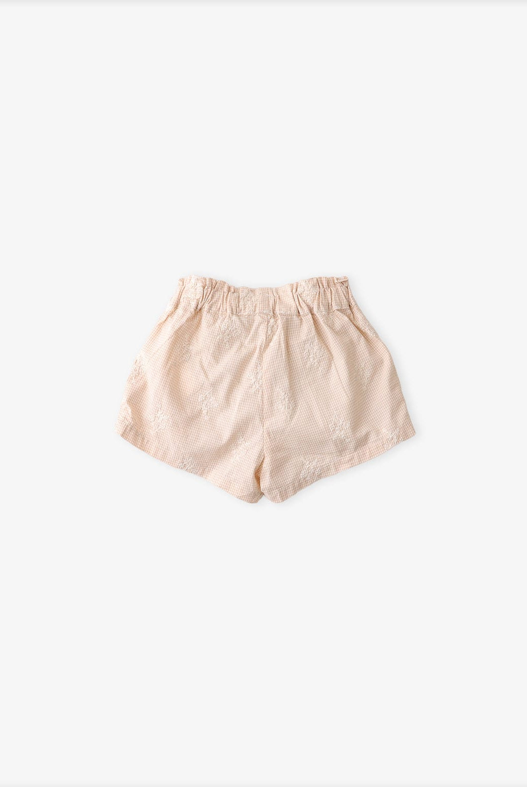 جينجرسنابس شورت سادة مطرز بجيوب جانبية بفيونكة بناتي بيج