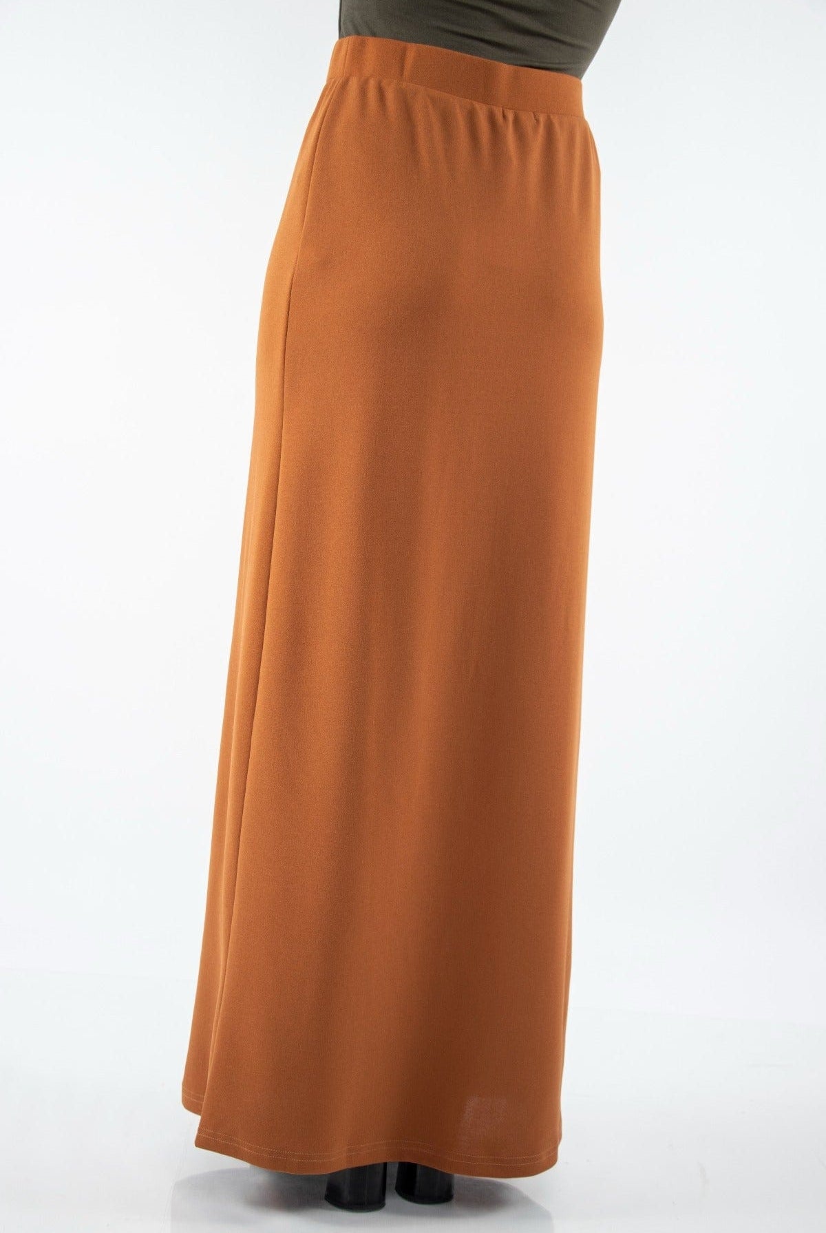 نتشي تنورة طويلة هاي ويست سادة نسائية