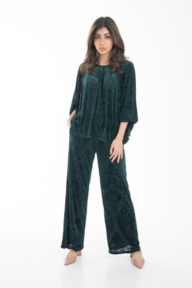 نتشي بلوزة نسائية منزلية بأكمام وسيعة