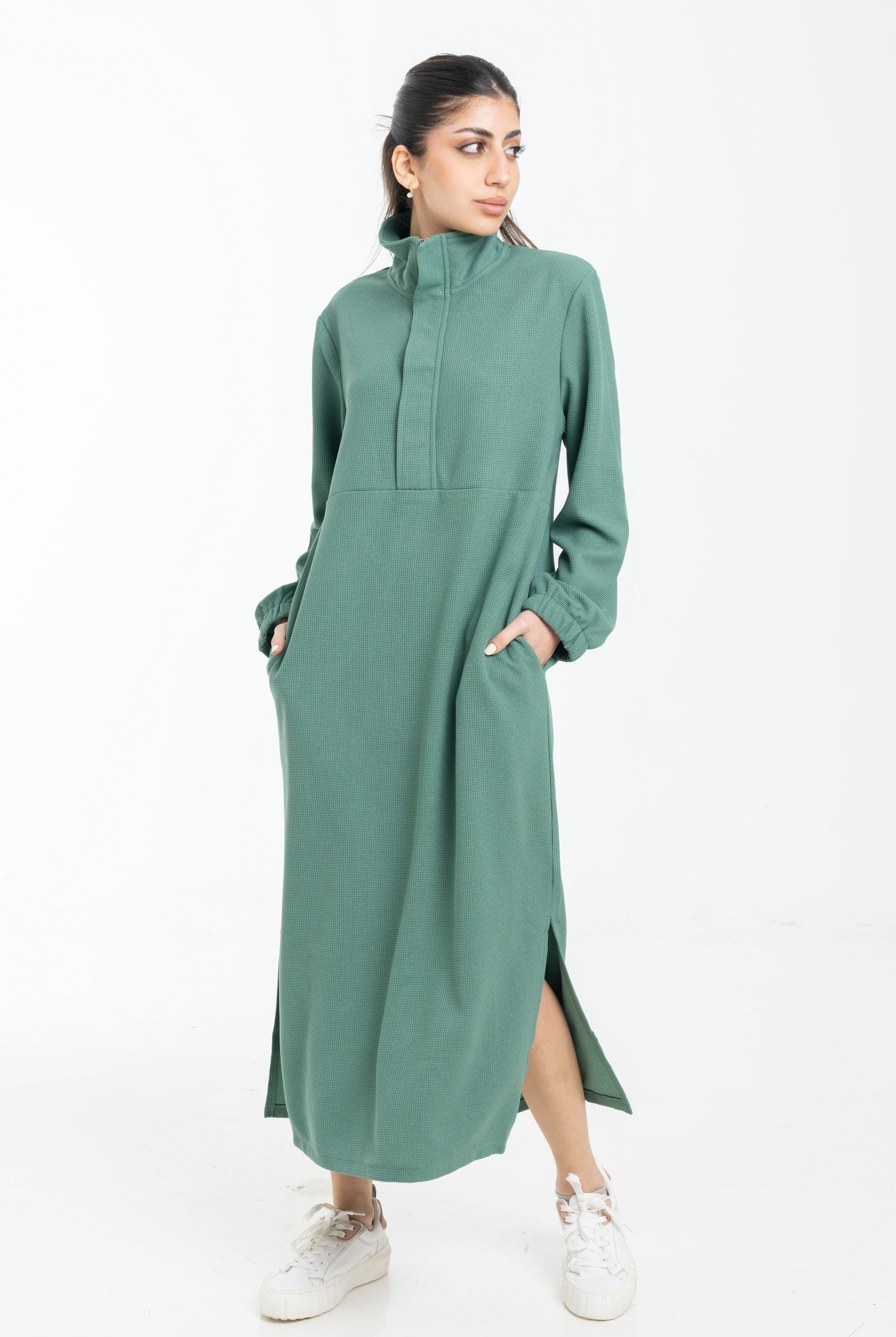 نتشي فستان ميدي كاجوال مفتوح من الجانبين