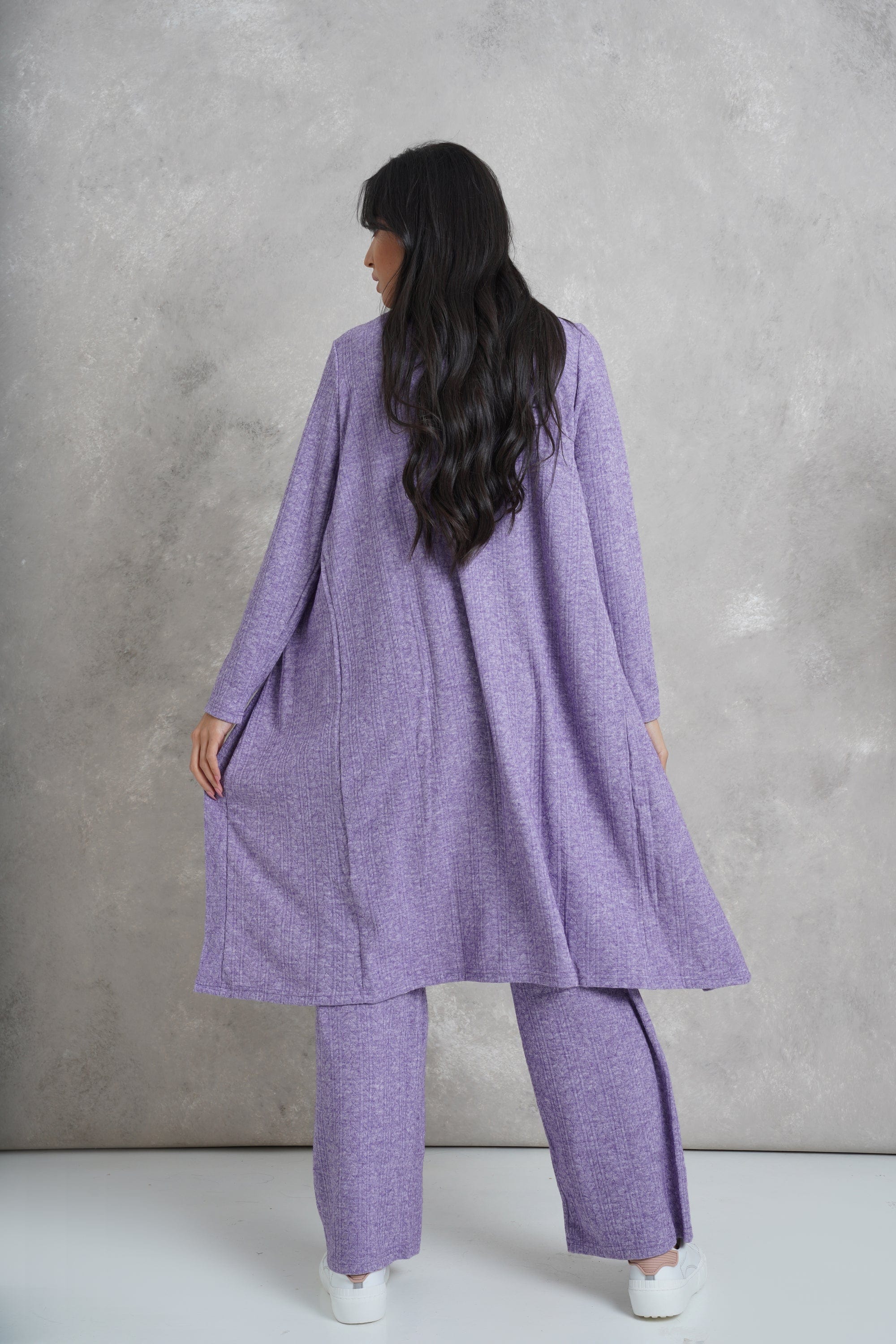 نتشي كارديجان نسائي ميدي مفتوح بأكمام طويلة