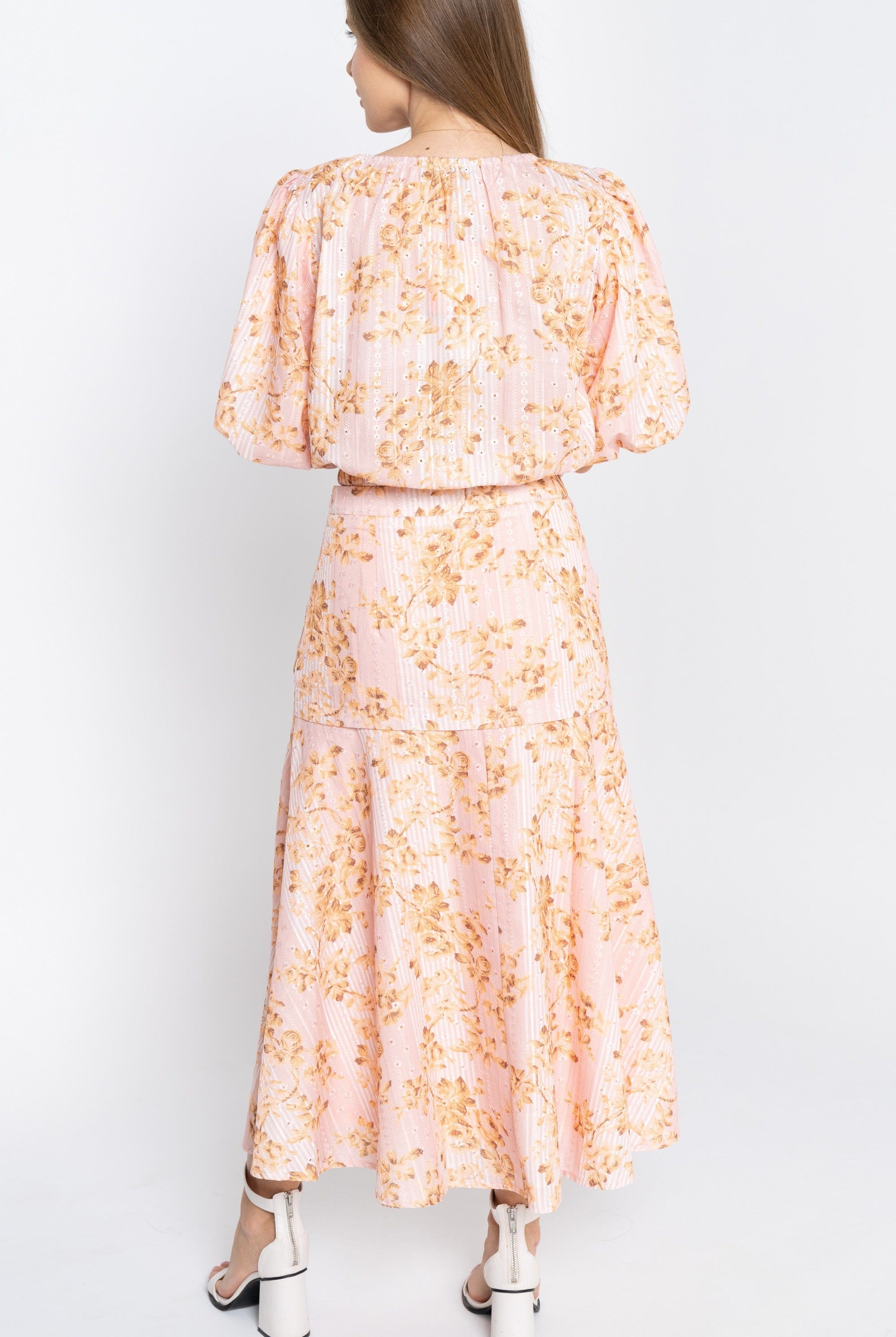 نتشي توب مشجر نص بطن 3/4 كم نسائي