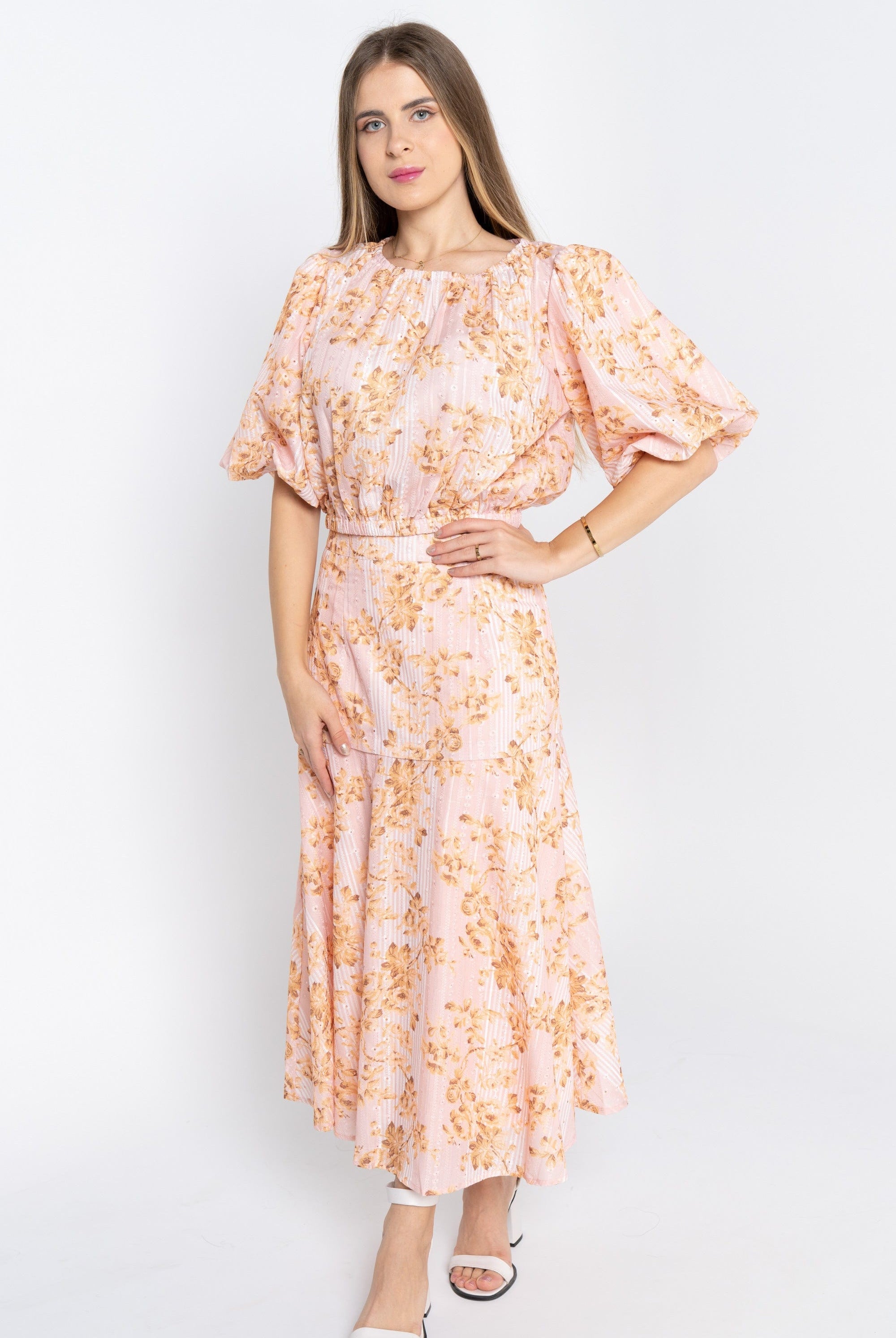 نتشي توب مشجر نص بطن 3/4 كم نسائي