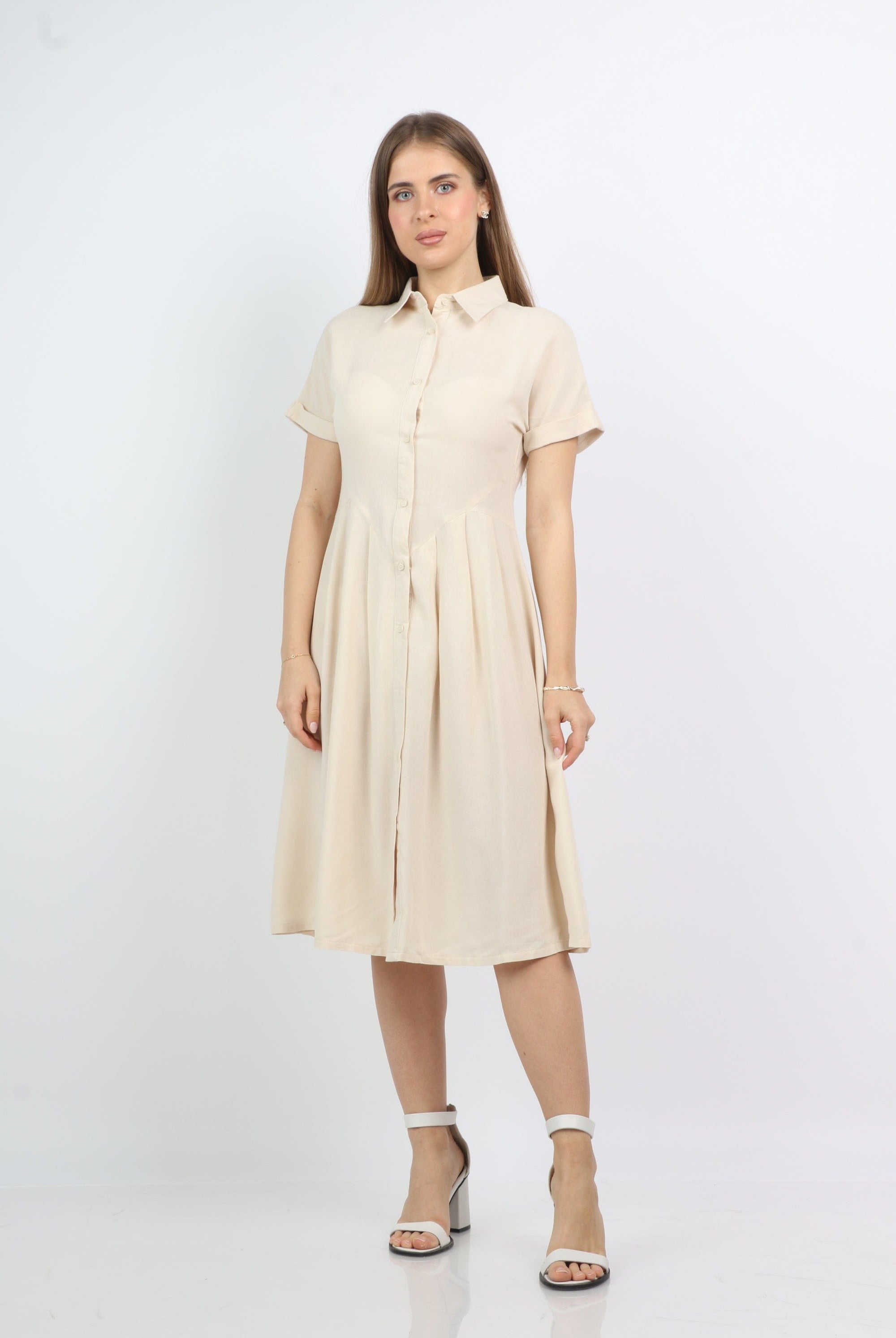 نتشي فستان قميص بليسية نسائي