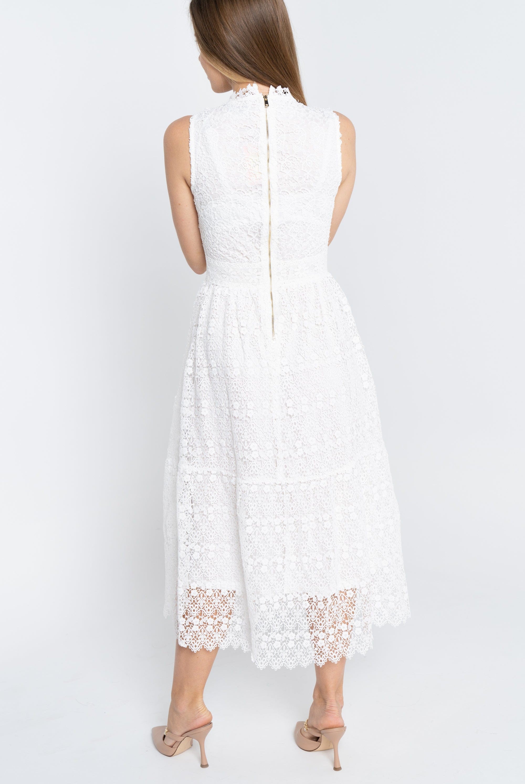 نتشي فستان ميدي نسائي رسمي مخصر