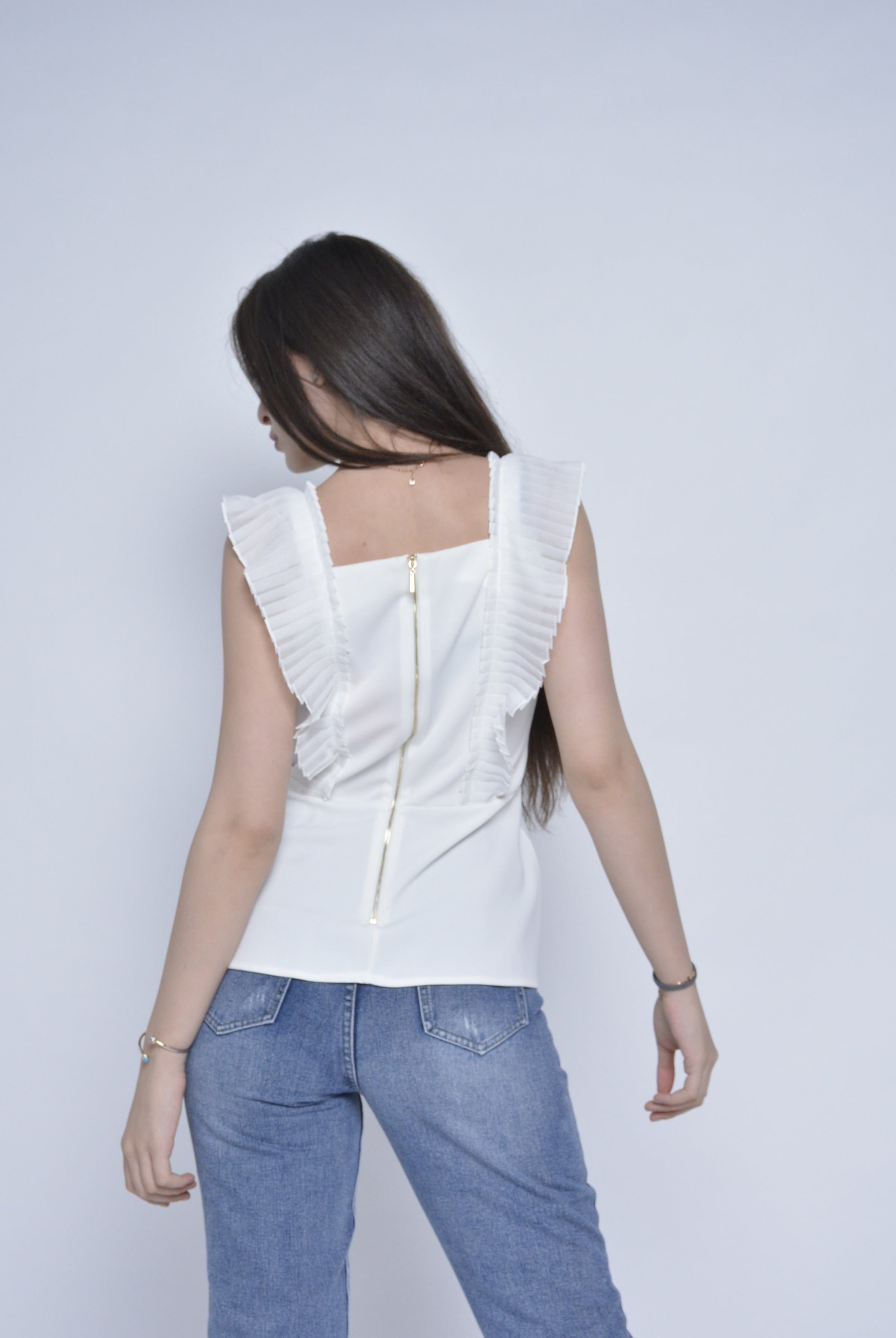 نتشي بلوزة فراشة نسائية سوداء