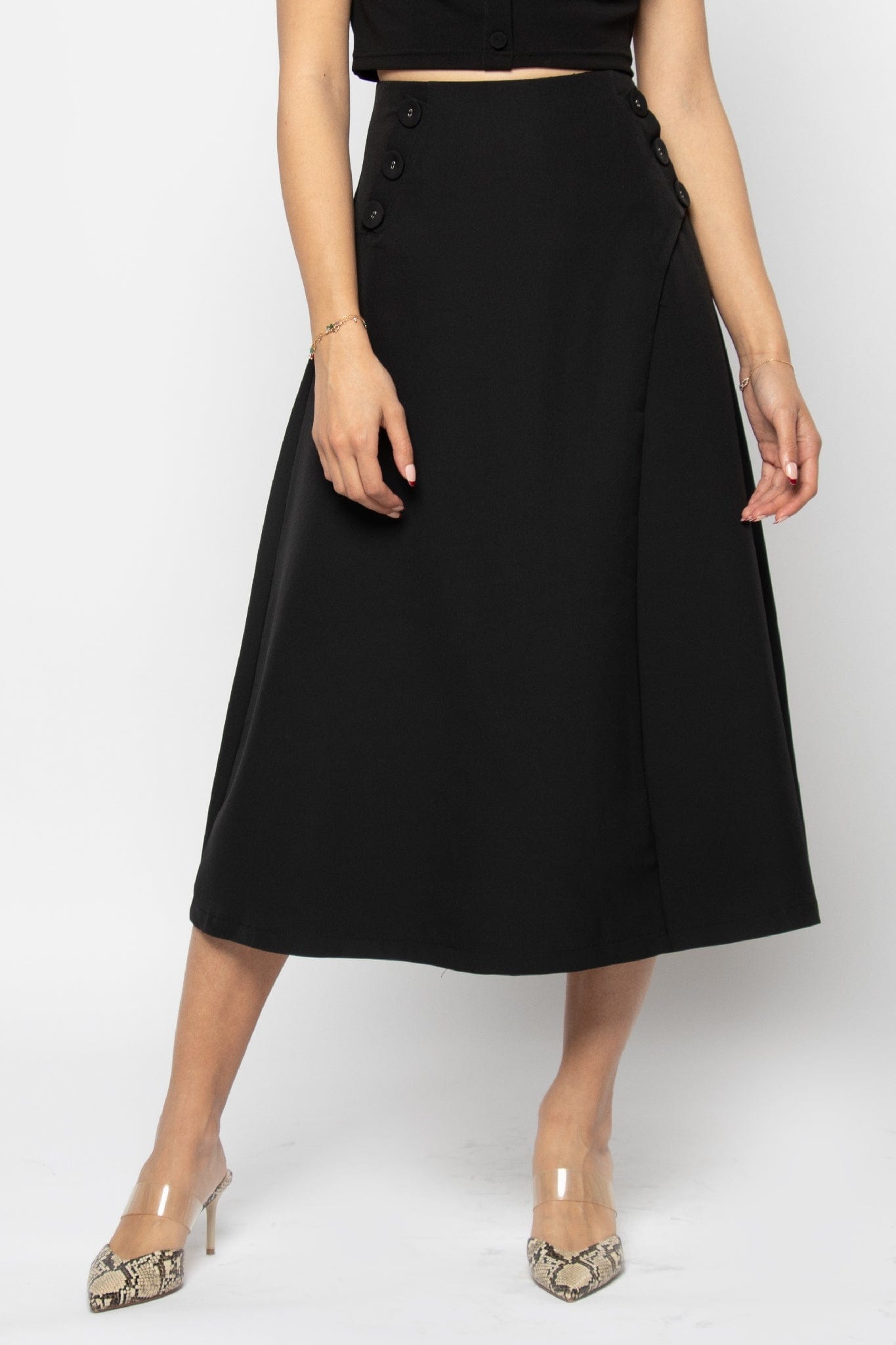 نتشي تنورة ميدي رسمية كلوش نسائي