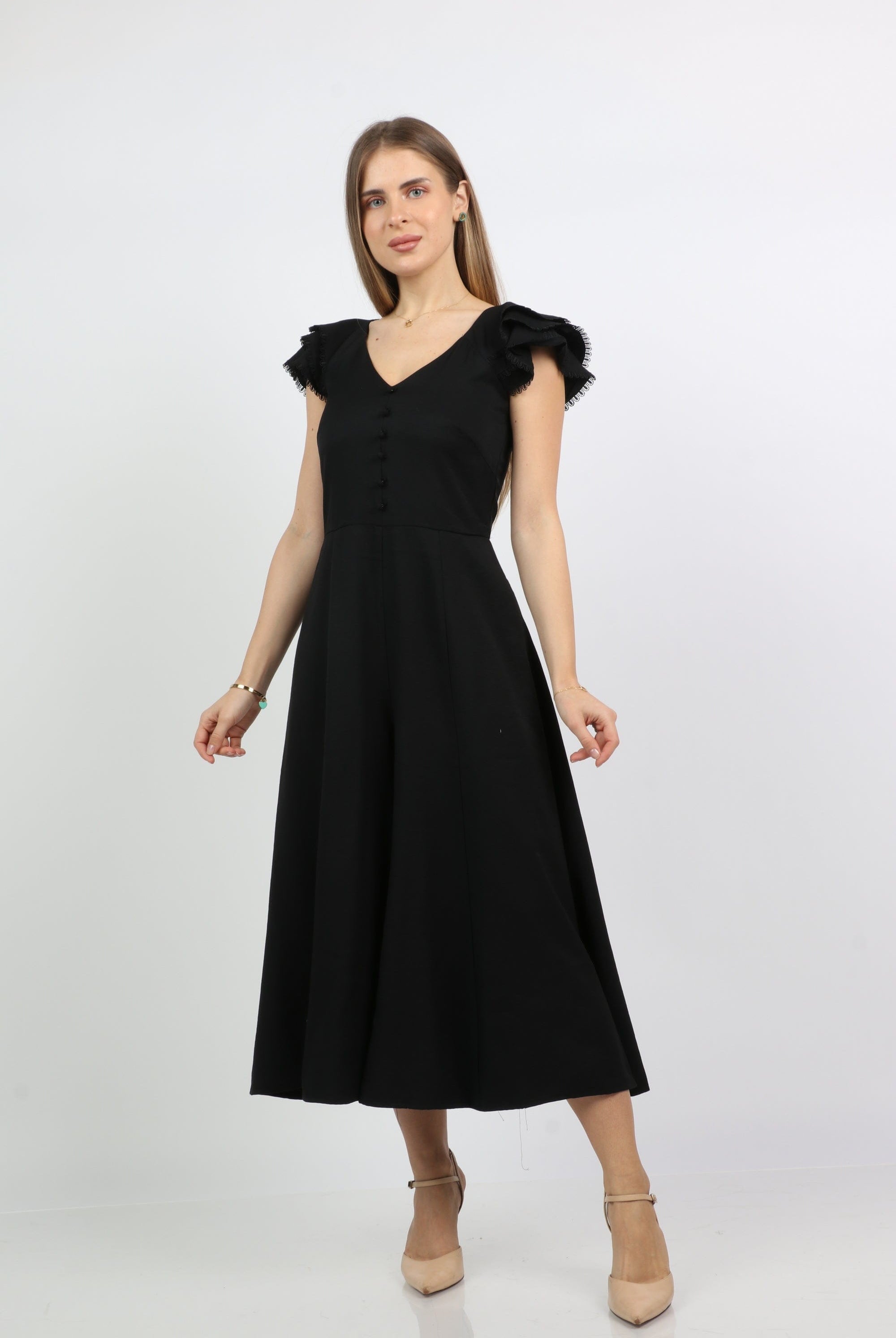 نتشي جمبسوت رسمية بدون أكمام مفتوحة من الظهر