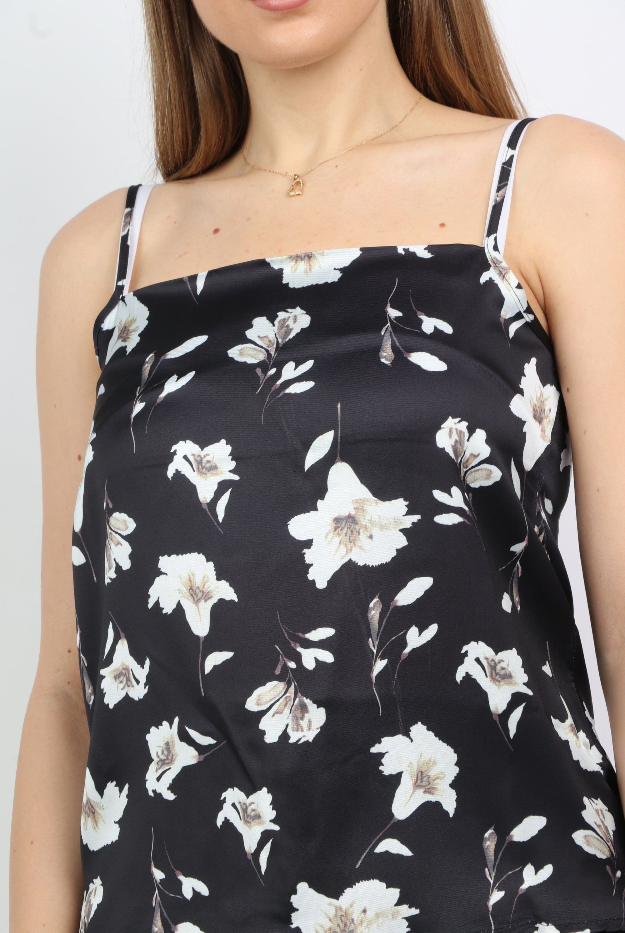 نتشي بلوزة حمالات مشجرة نسائي