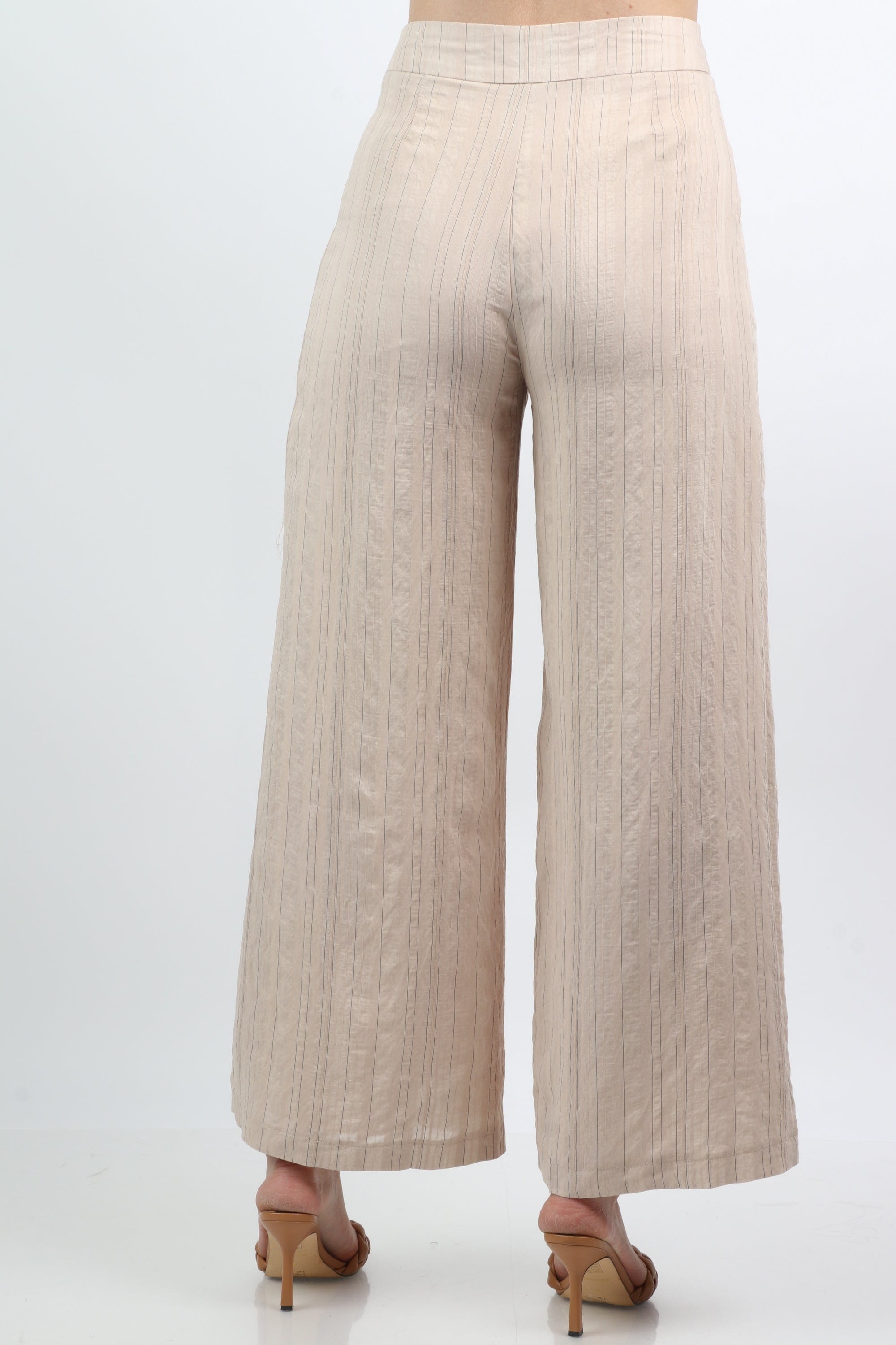 نتشي بنطلون رسمي بخطوط طويلة واسع نسائي