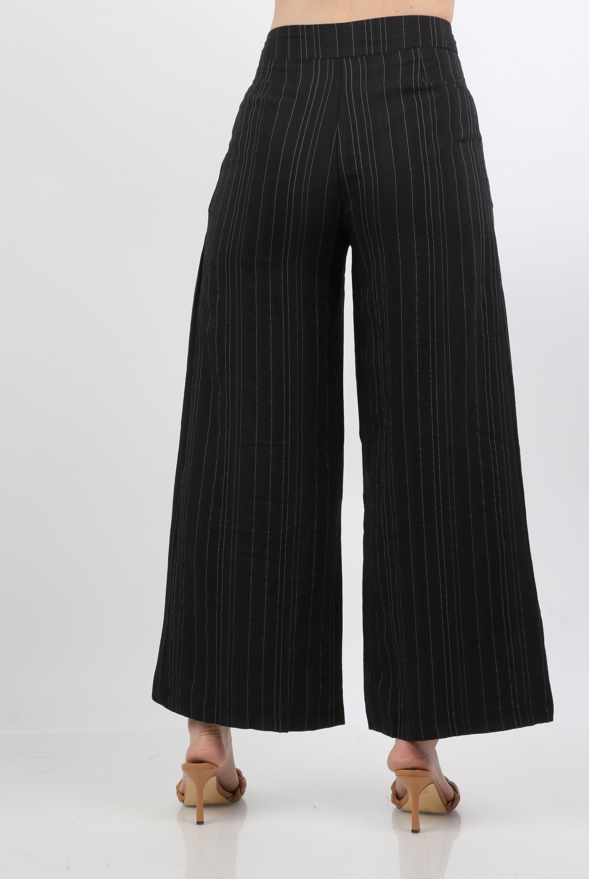 نتشي بنطلون رسمي بخطوط طويلة واسع نسائي