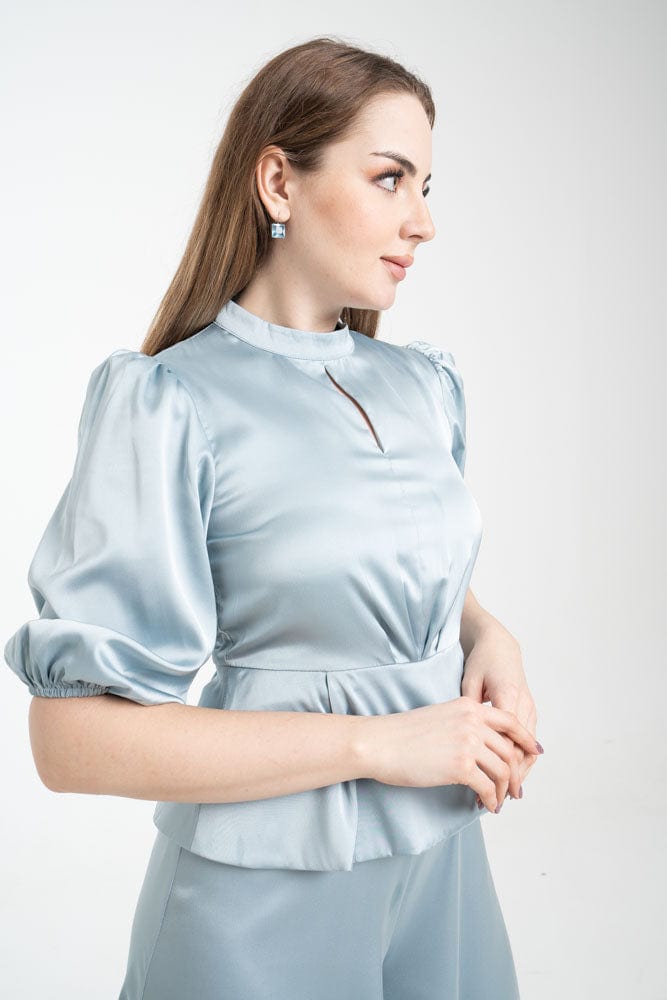 نتشي جمبسوت 3/4 كم سوفت وبنطلون وسيع من الأسفل