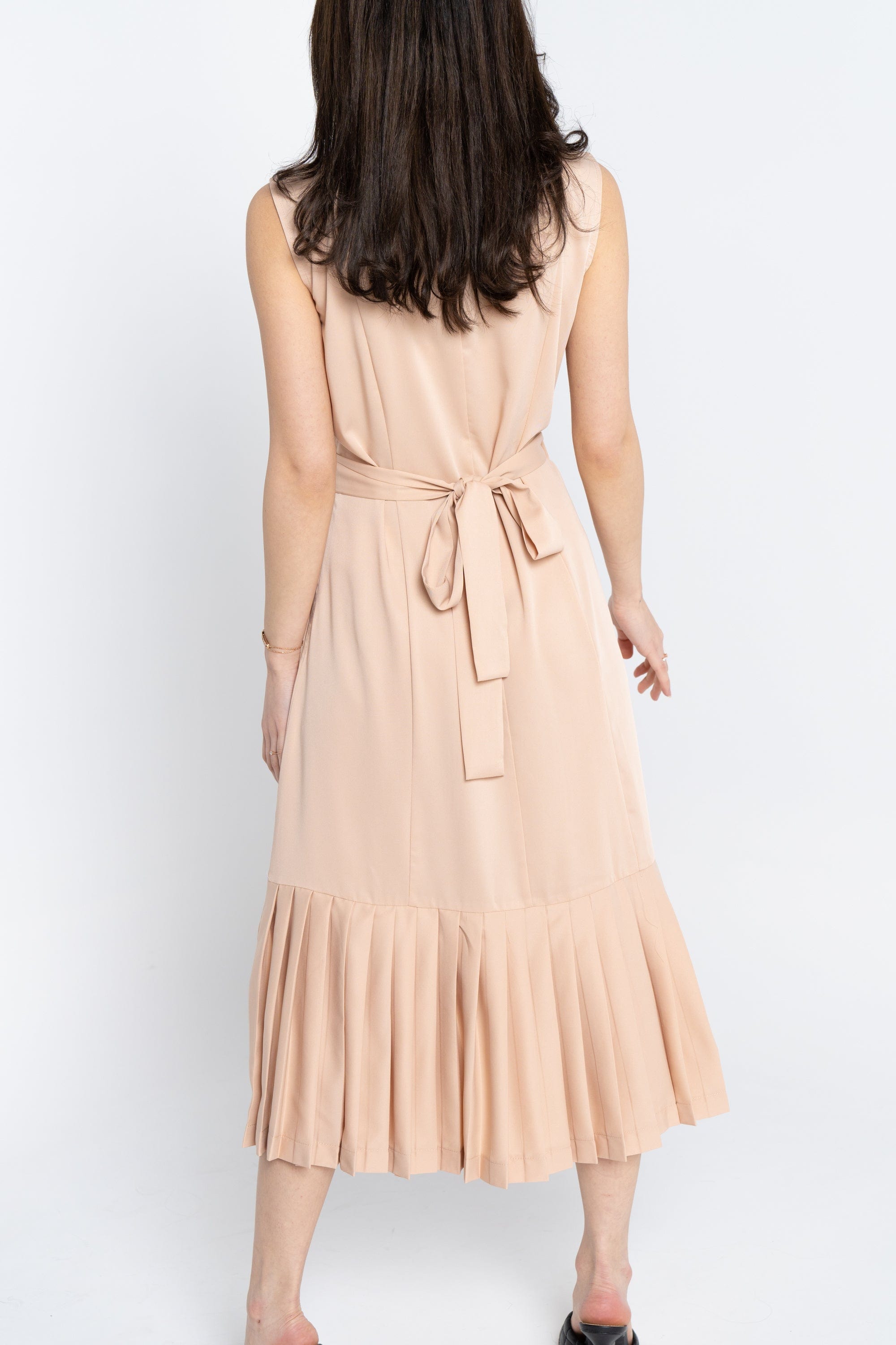 نتشي فستان نسائي ميدي رسمي لف