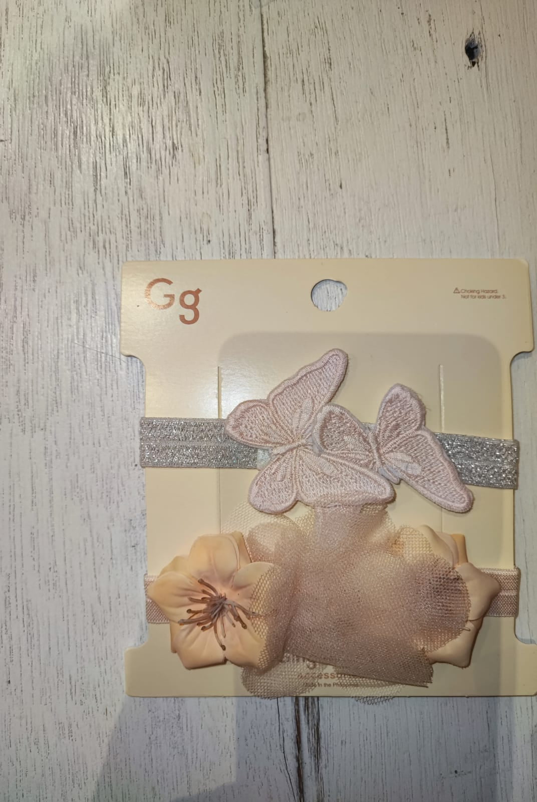 جينجرسنابس إكسسوارات شعر للبنات الرضع على شكل فراشة متعدد الألوان