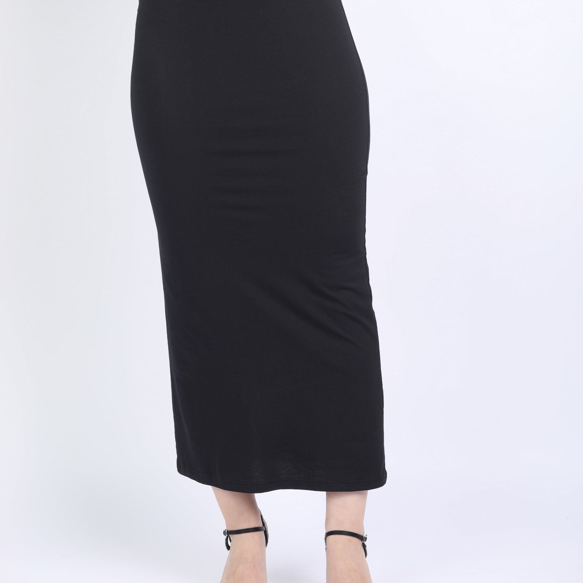 نتشي تنورة سكيني طويلة هاي ويست نسائية