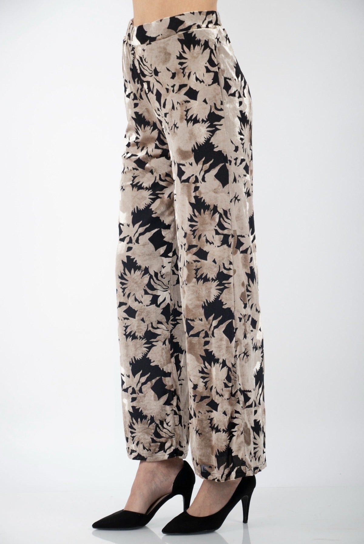 نتشي بنطون مخملي نسائي طويل