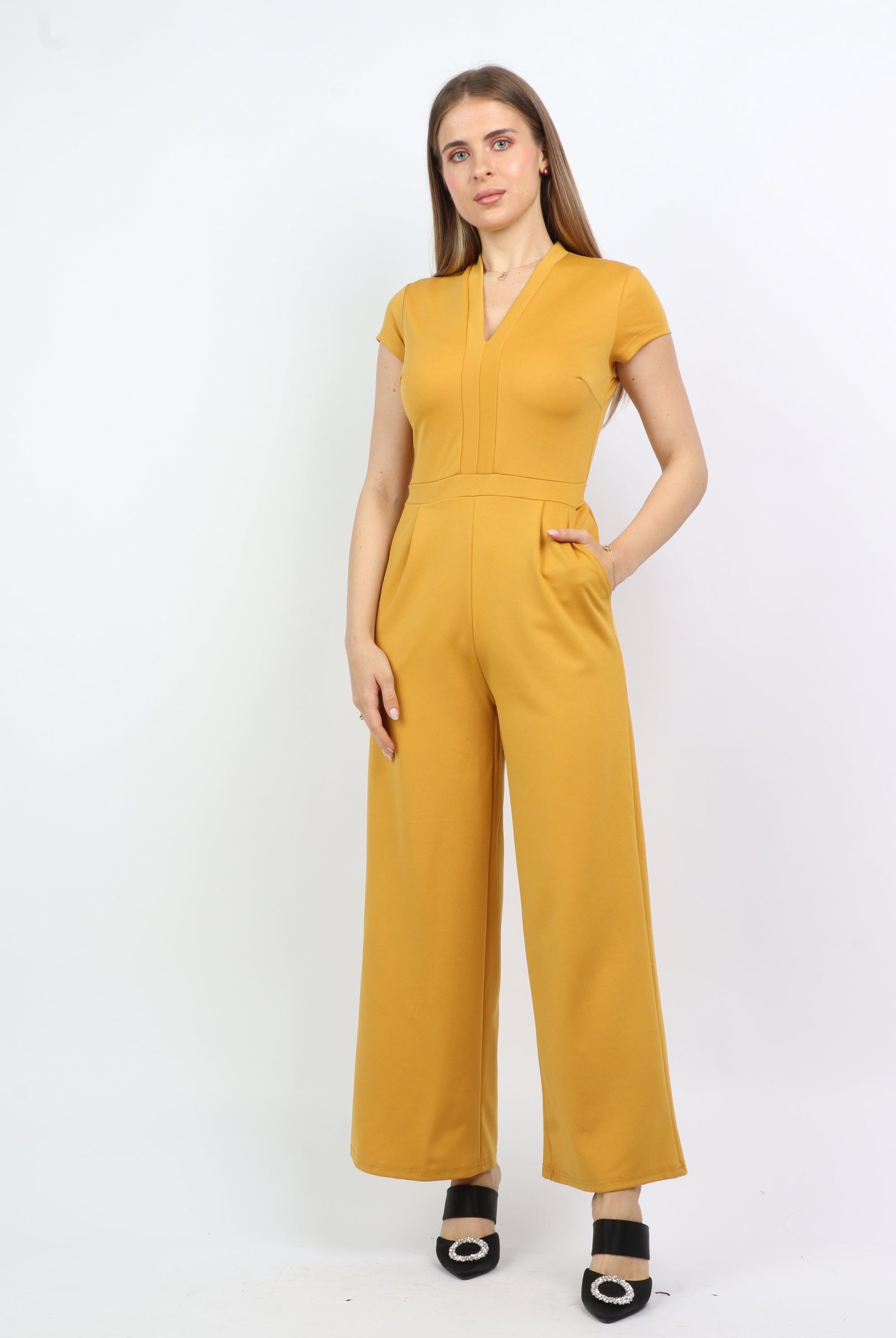 نتشي جبمسوت مخصرة سادة سبعة كم قصيرة بنطلون واسع طويل نسائي