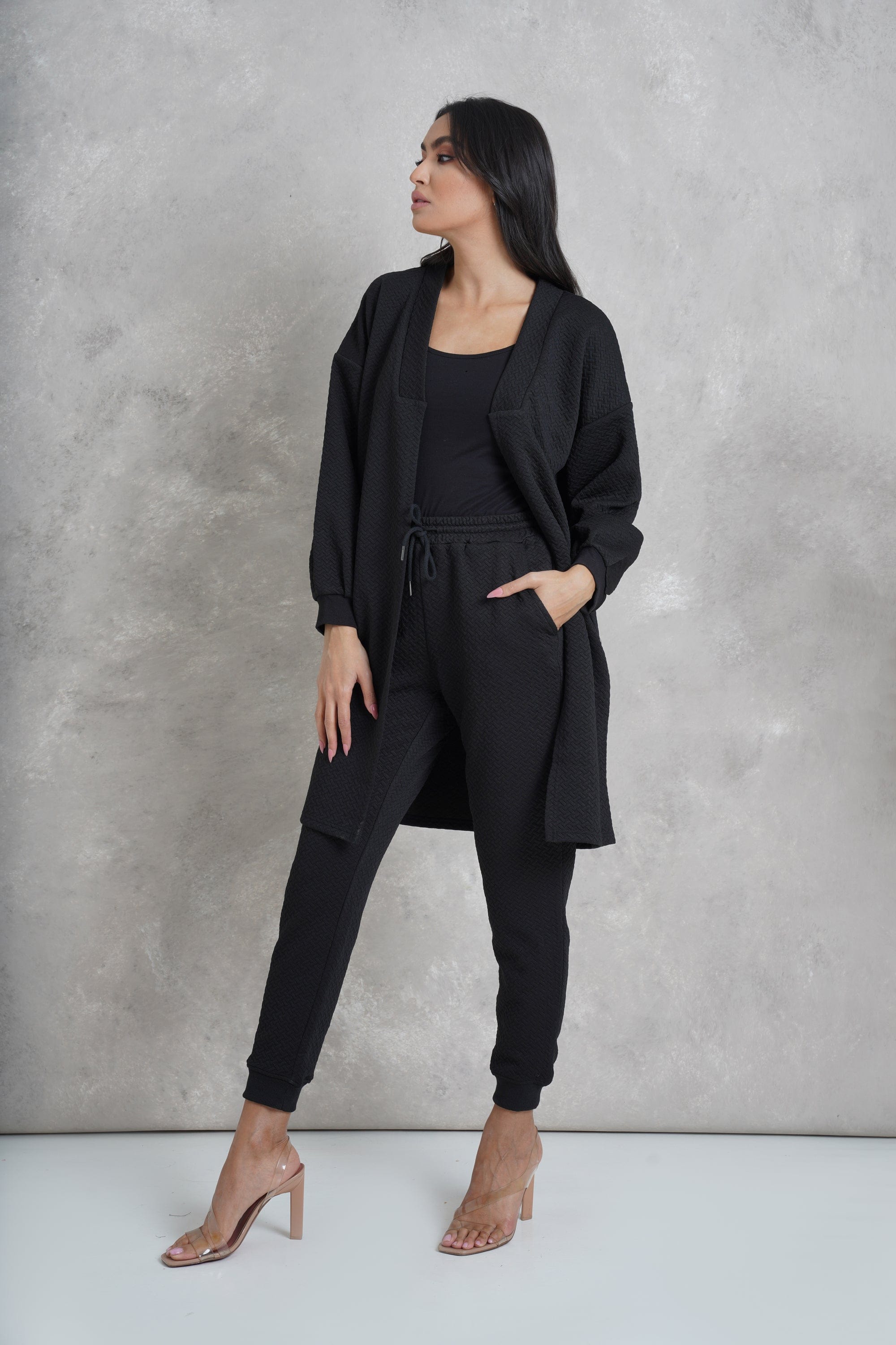 نتشي بنطلون ميلتون هاي ويست بجيوب نسائي