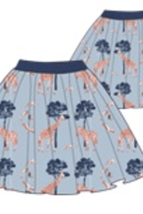 جينجرسنابس تنورة قصيرة للبنات منفوشة متعدد الألوان