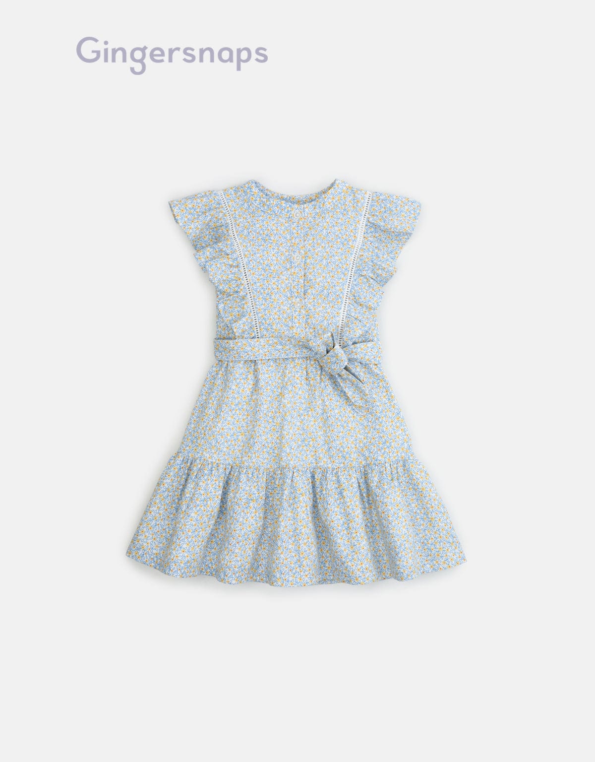 جينجرسنابس فستان بناتي طويل حمالات مورد متعدد الألوان