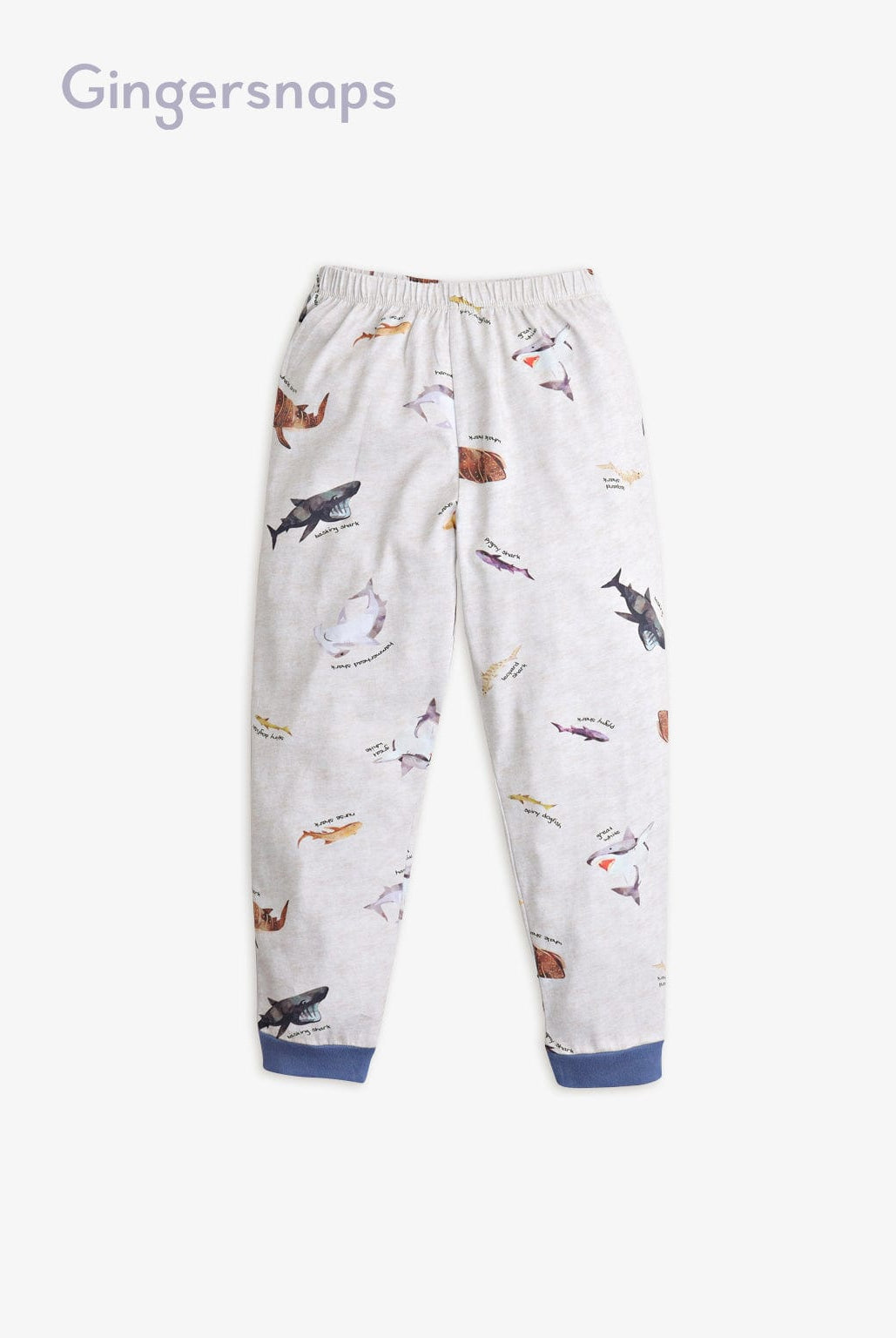 جينجرسنابس بيجامة أولادي تيشيرت نص كم أولادي أبيض