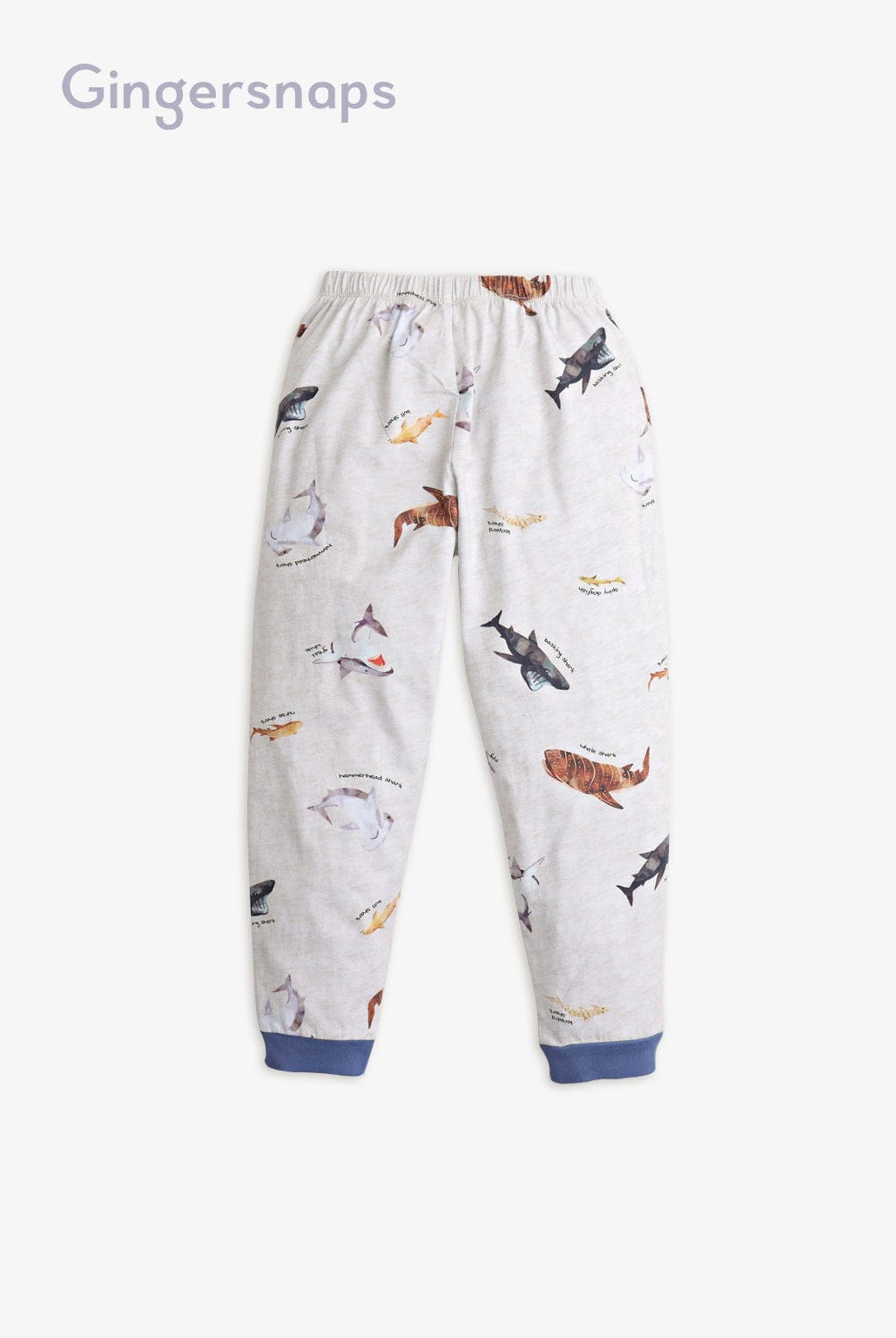 جينجرسنابس بيجامة نص كم أولادي أبيض