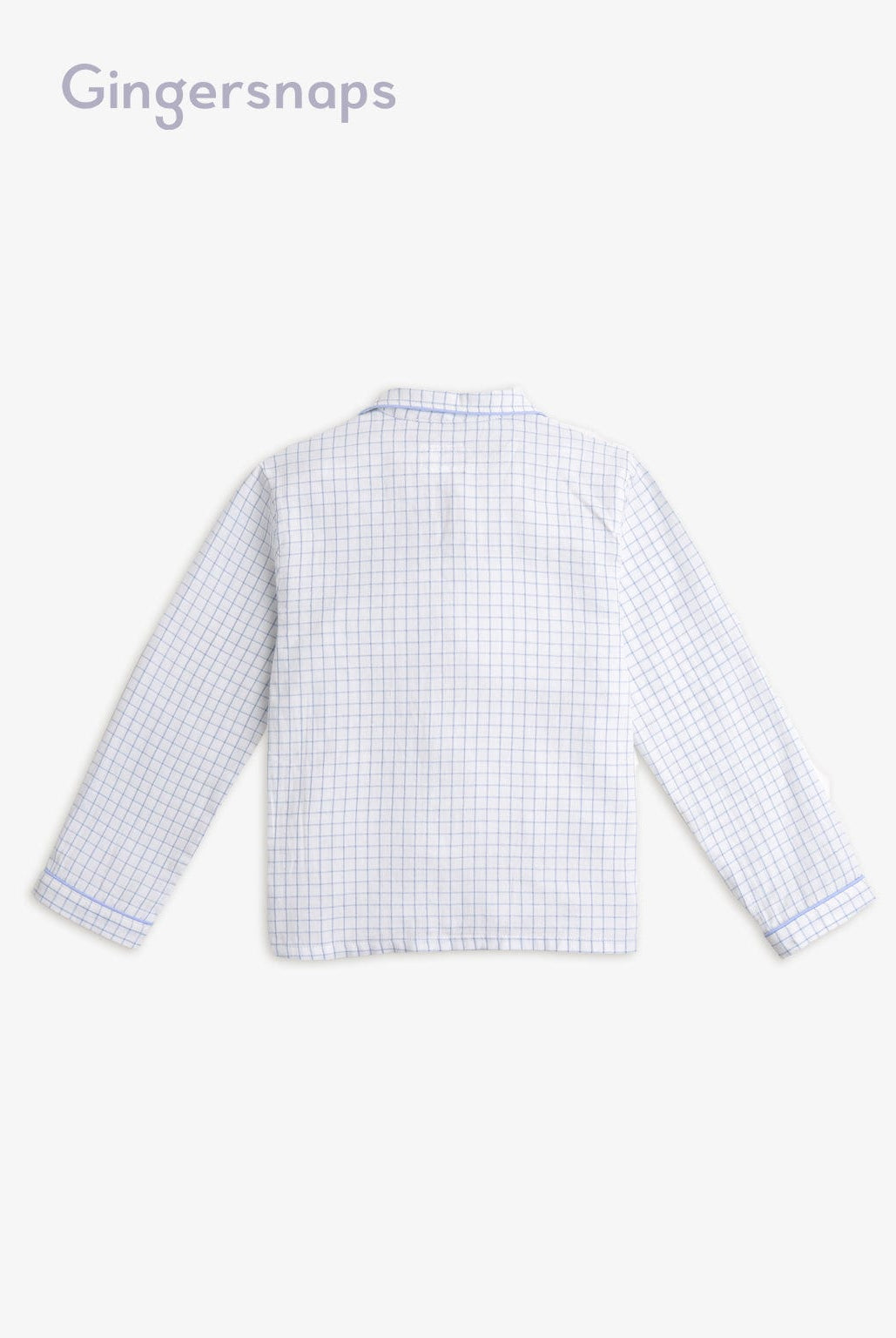 جينجرسنابس بيجامة قطعتين كم طويل تيشيرت وبنطلون أزرق