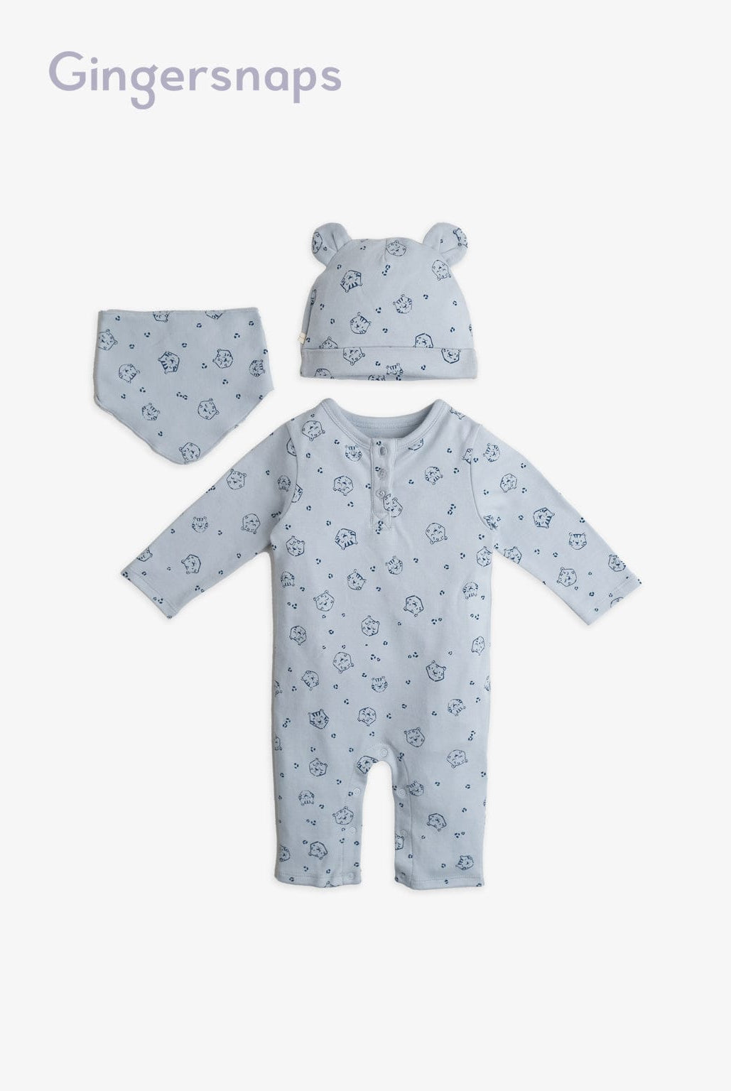 جينجرسنابس جمبسوت رضع منقوش أولادي أزرق