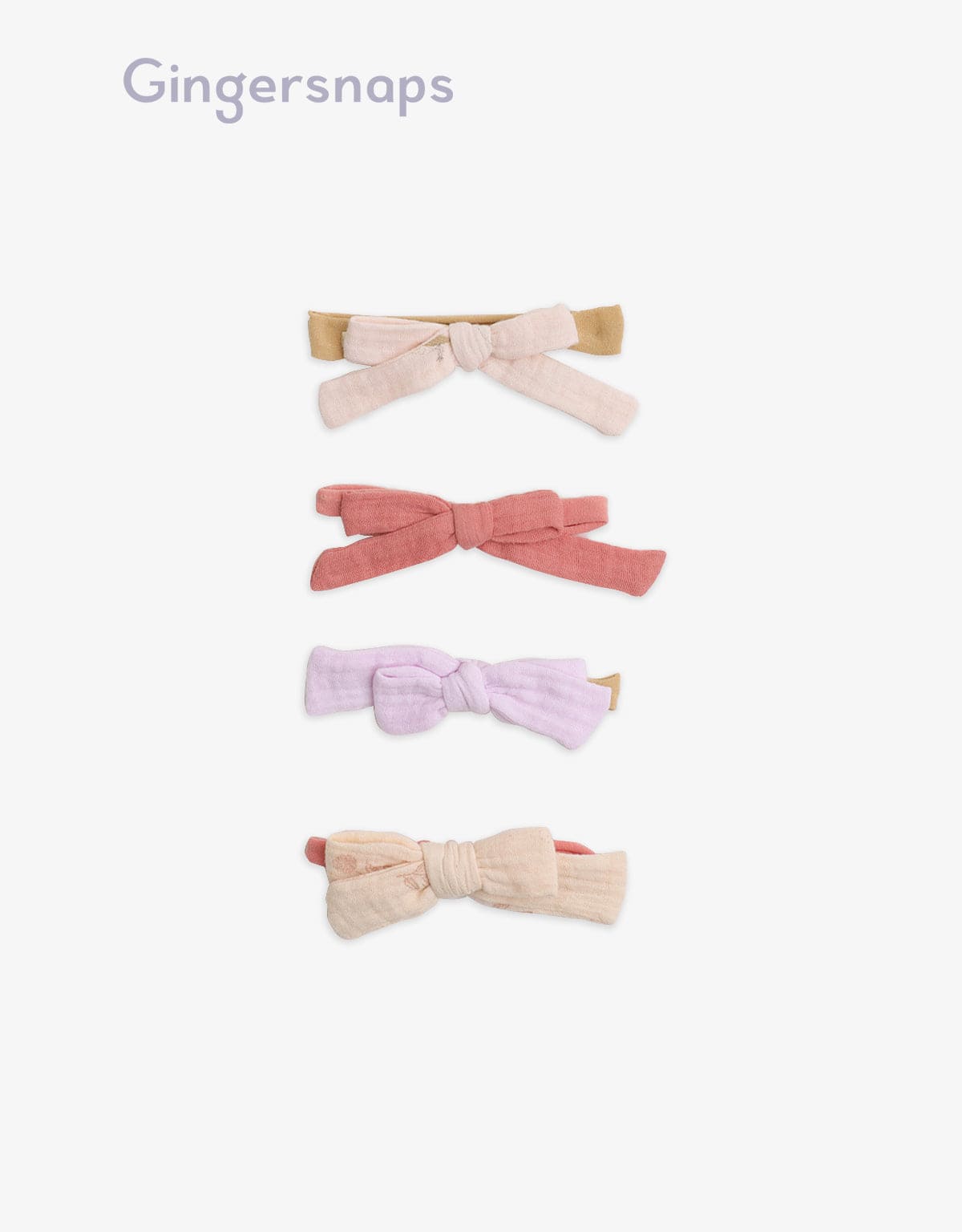 جينجرسنابس بندانة رفيعة فيونكة بناتي متعدد الألوان