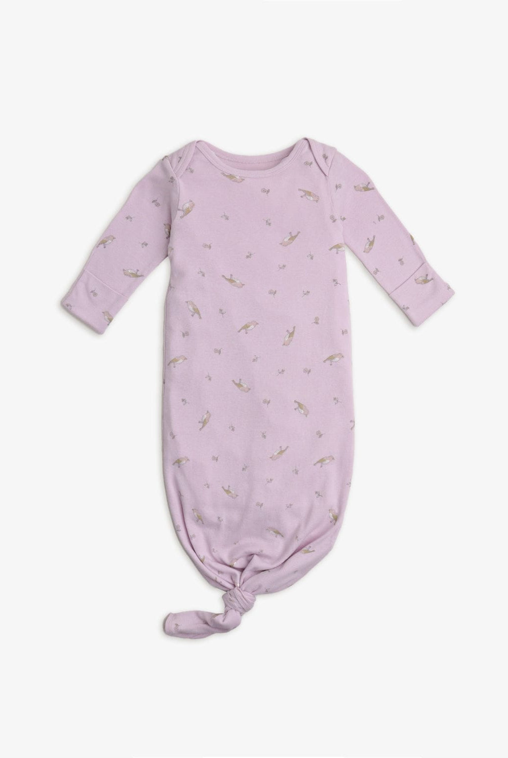 جينجرسنابس سالوبيت أطفال مواليد منقوش كم طويل وقبعة أرجواني