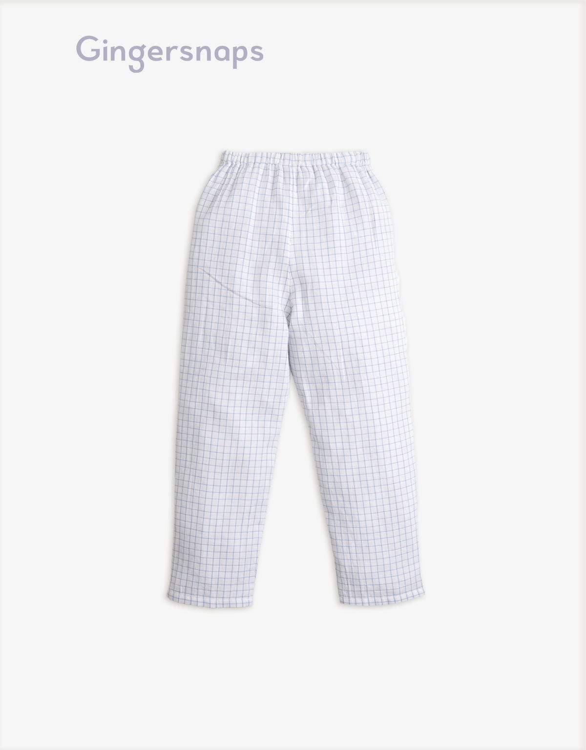 جينجرسنابس بيجامة قطعتين كم طويل تيشيرت وبنطلون أزرق