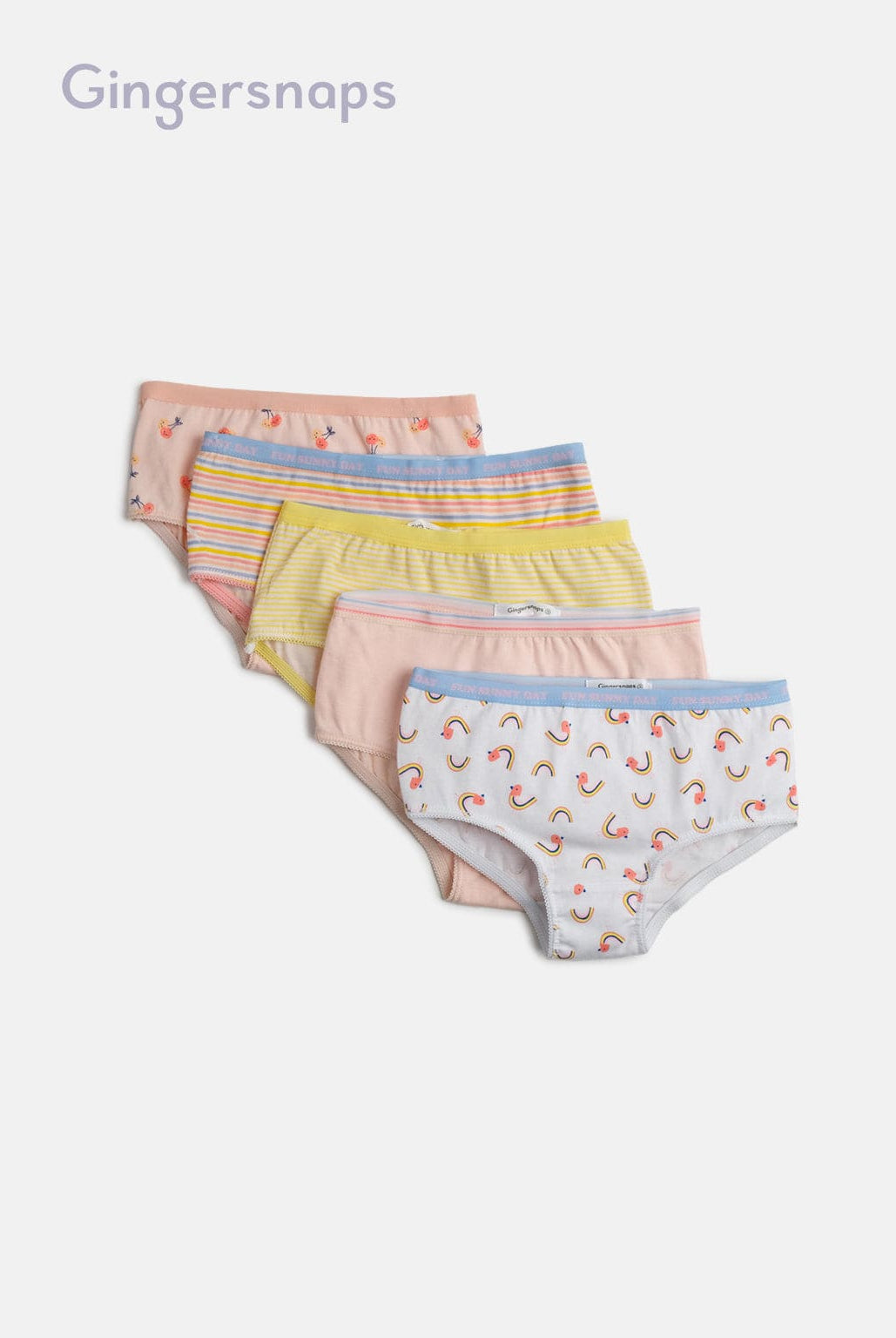 جينجرسنابس سروال داخلي بناتي بألوان متعددة متعدد الألوان