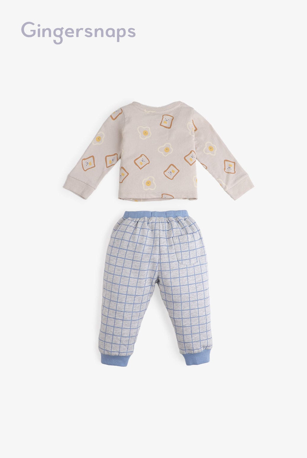 جينجرسنابس طقم ملابس نوم للأولاد ببنطلون كاروهات متعدد الألوان