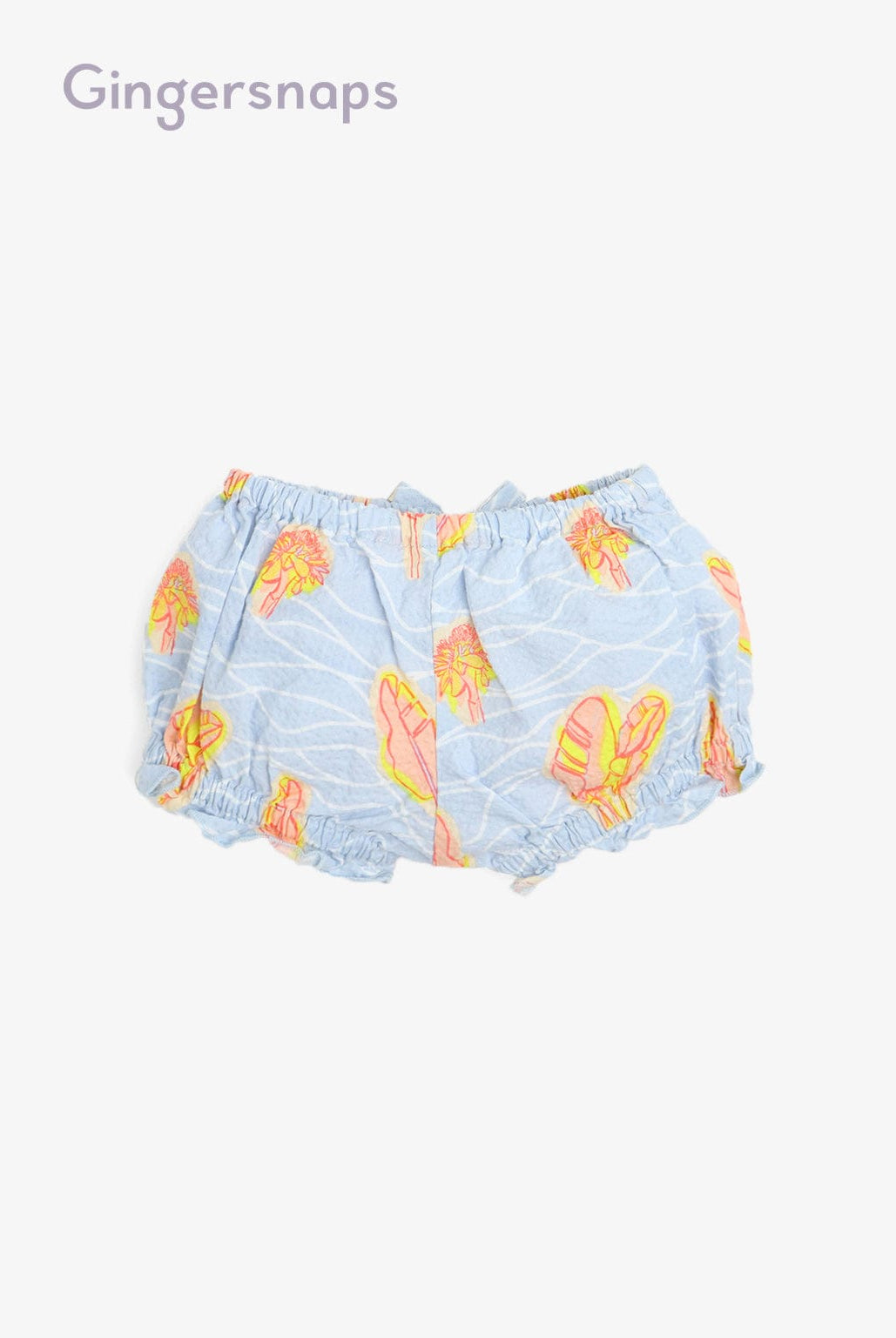 جينجرسنابس شورت رضع بناتي مشجر بخصر مطاط متعدد الألوان