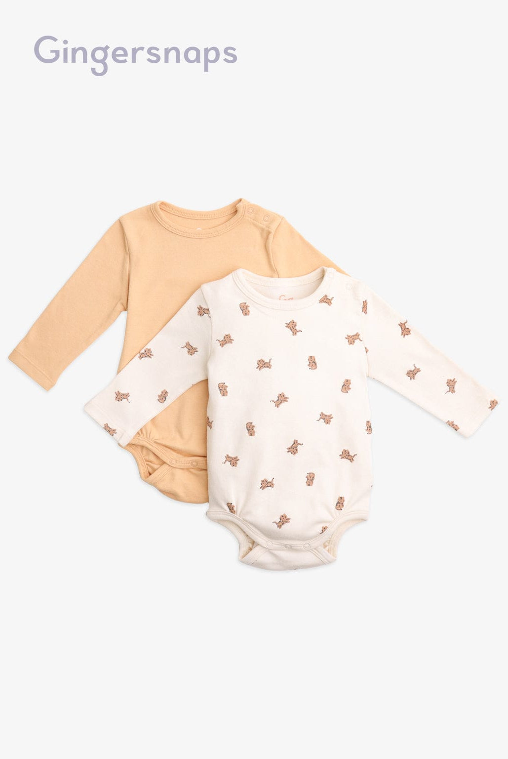 جينجرسنابس طقم سالوبيت كم طويل مواليد قطعتين أولادي للرضع متعدد الألوان